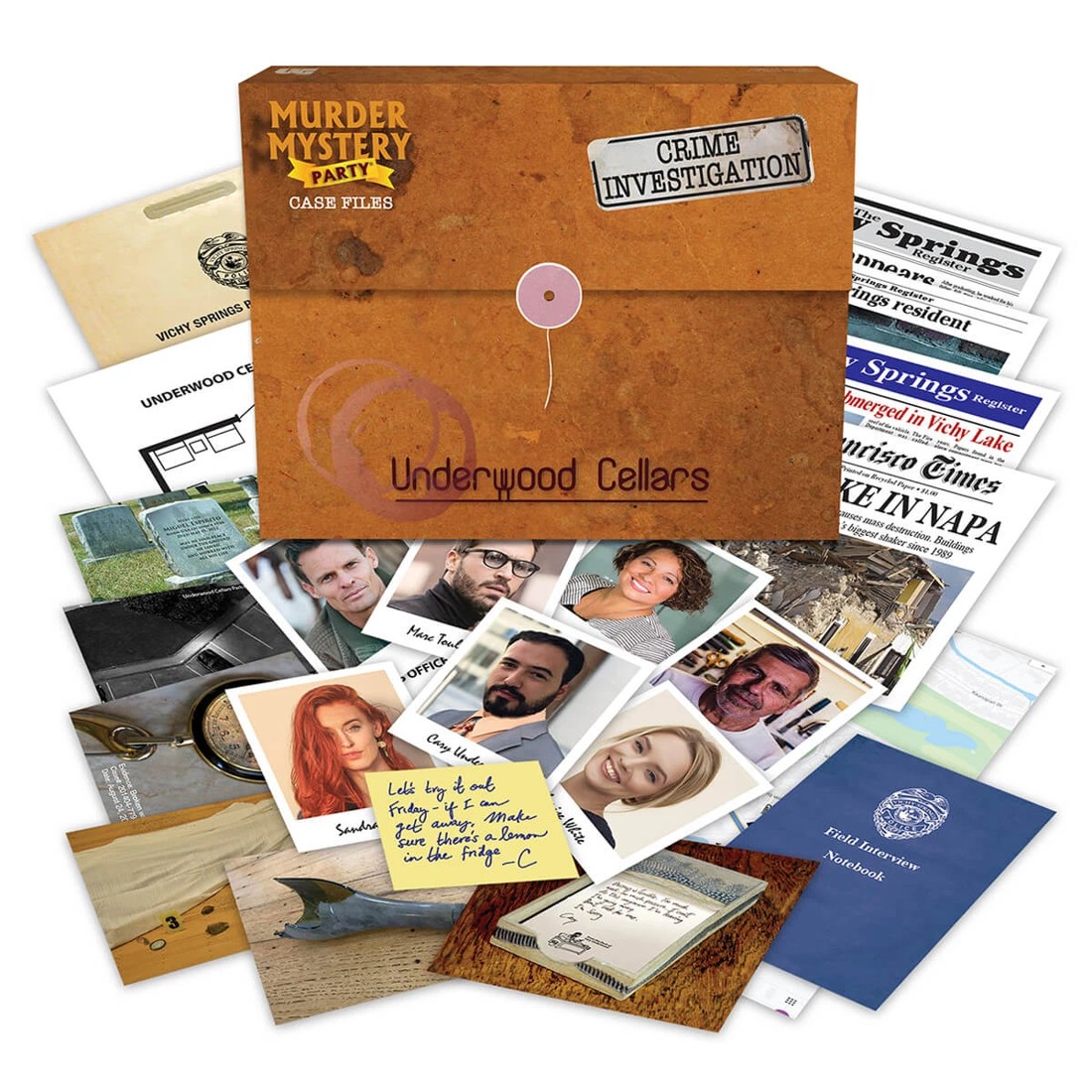 4 Murder Mystery Party Case Files - Assorted, 4 of 8