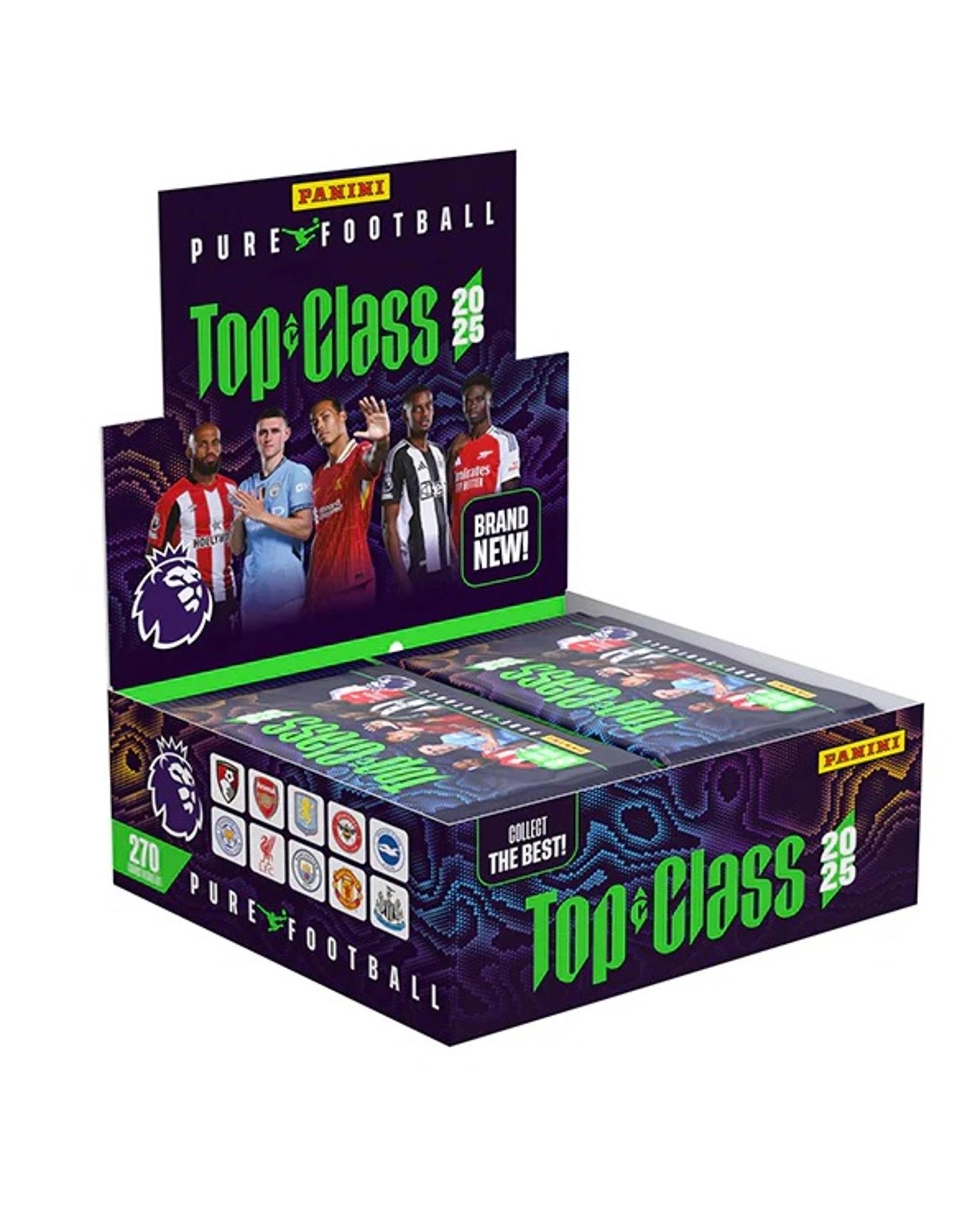 1 PANINI Top Class 2025 Premier League Soccer Trading Cards Booster Box, 1 of 2