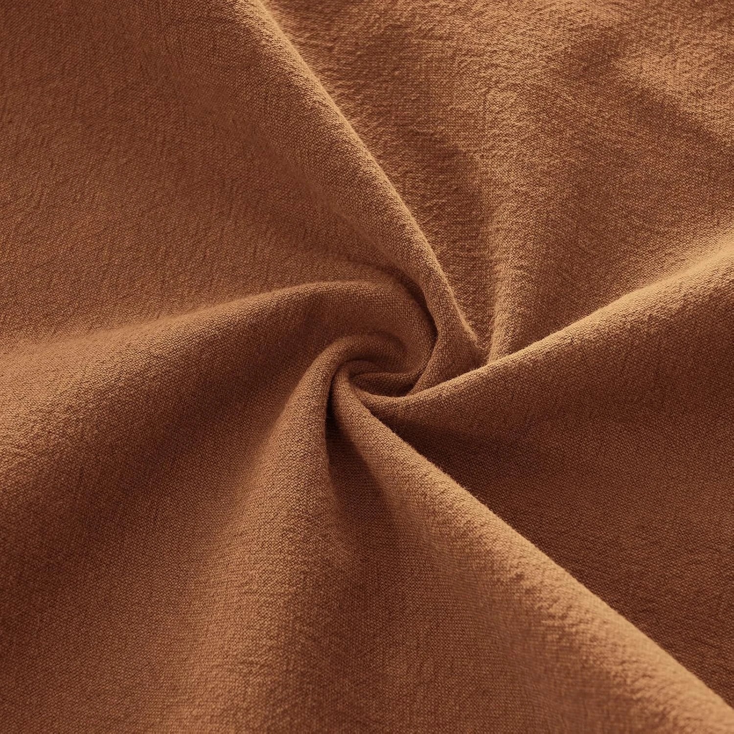 3 Gioia Casa 2-Pack Linen-Cotton Blend Cushion Covers 45x45cm - Terracotta, 3 of 3