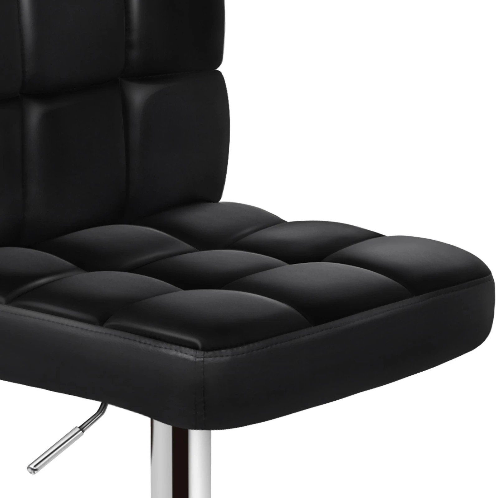 6 Alfordson 4x Bar Stools Ralph Kitchen Swivel Chair Leather Gas Lift - Black, 6 of 10