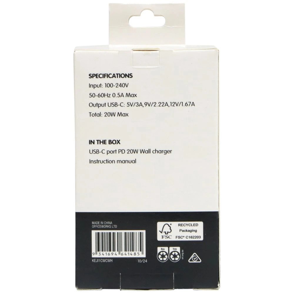 7 Keji USB-C 20W PD Wall Charger White, 7 of 7