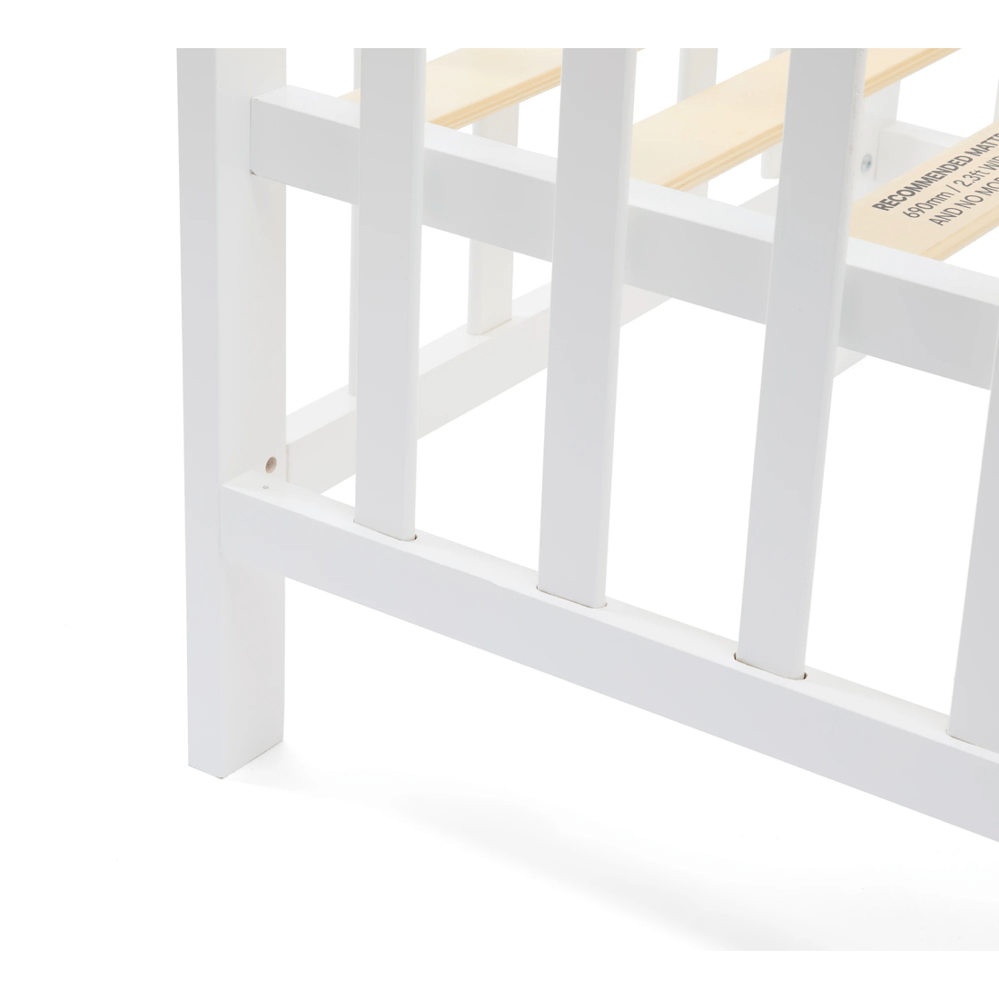 7 White Wooden Cot, 7 of 9