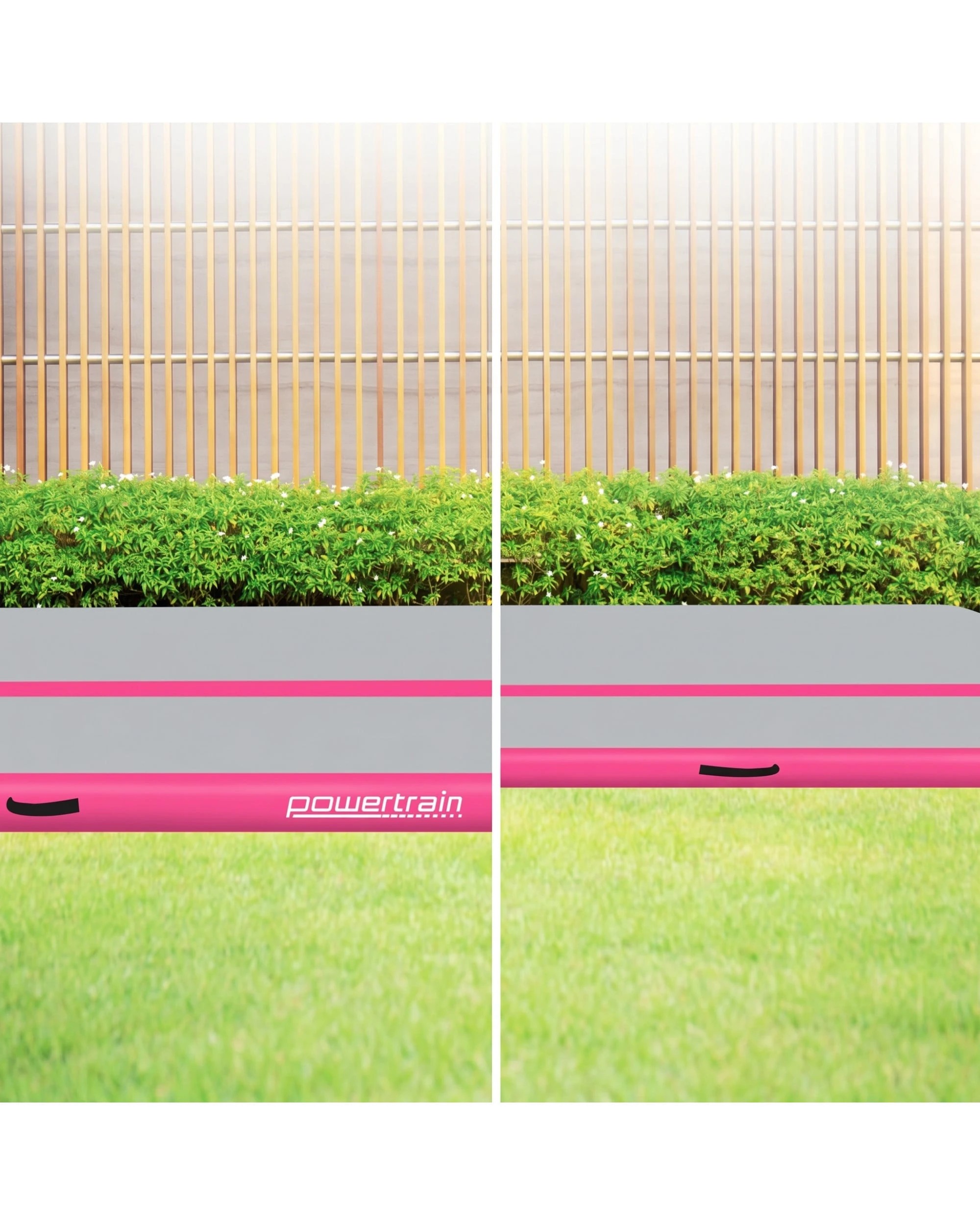 6 Powertrain Sports 7m x 1m Air Track Inflatable Gymnastics Mat Tumbling - Pink, 6 of 9