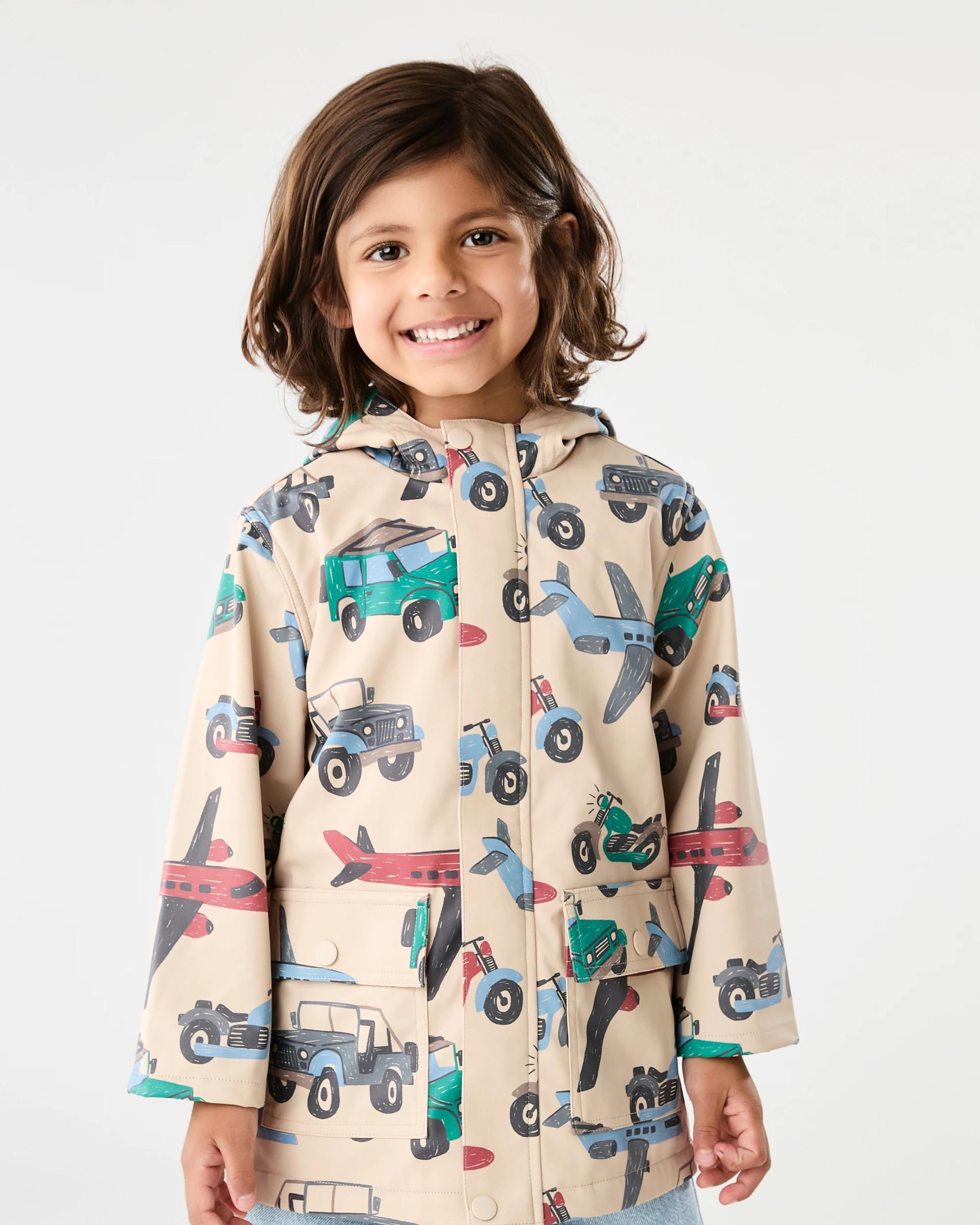 3 Printed Rain Jacket Bge Cars, 3 of 7