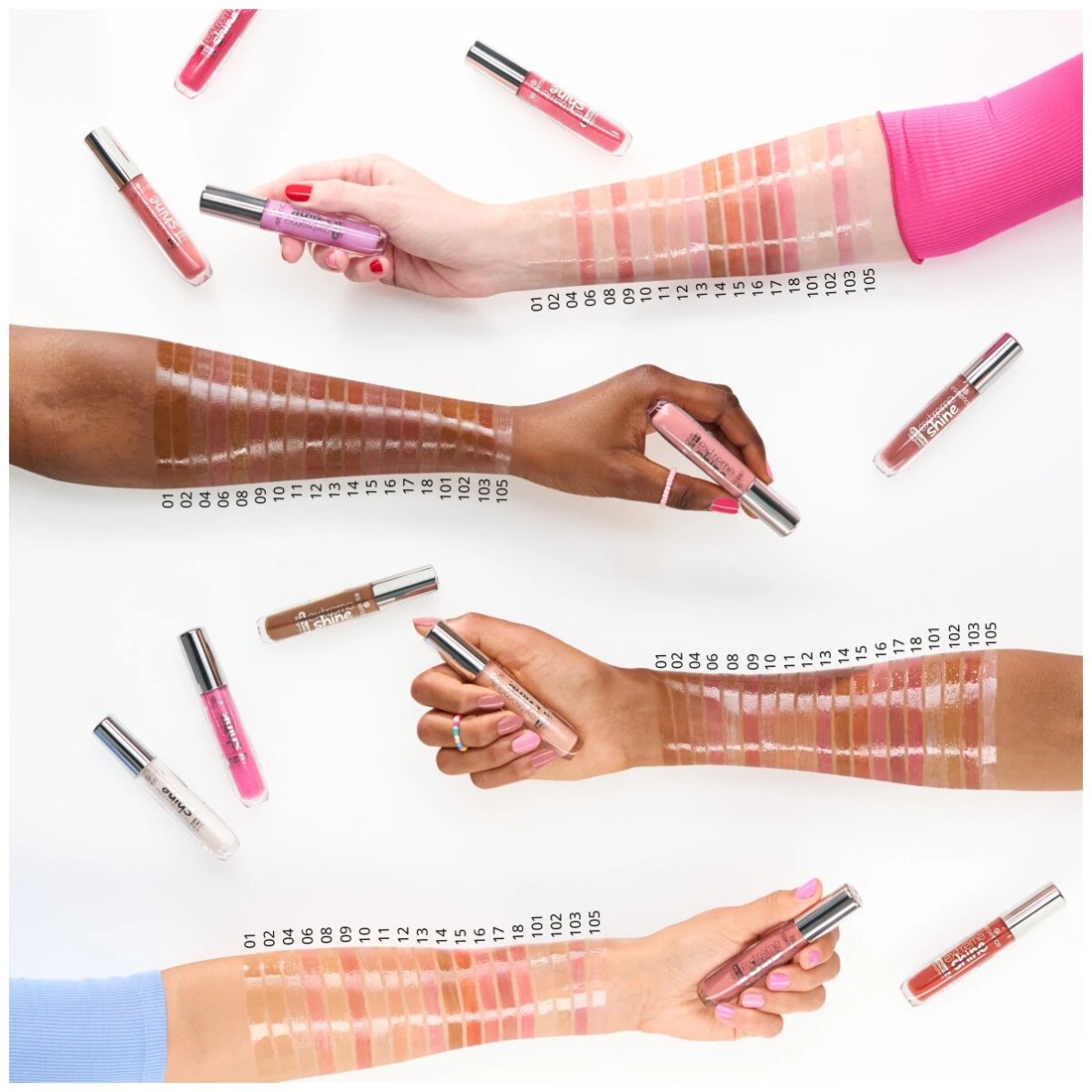 6 Essence Extreme Shine Volume Lip Gloss - Summer Punch 02, 6 of 6