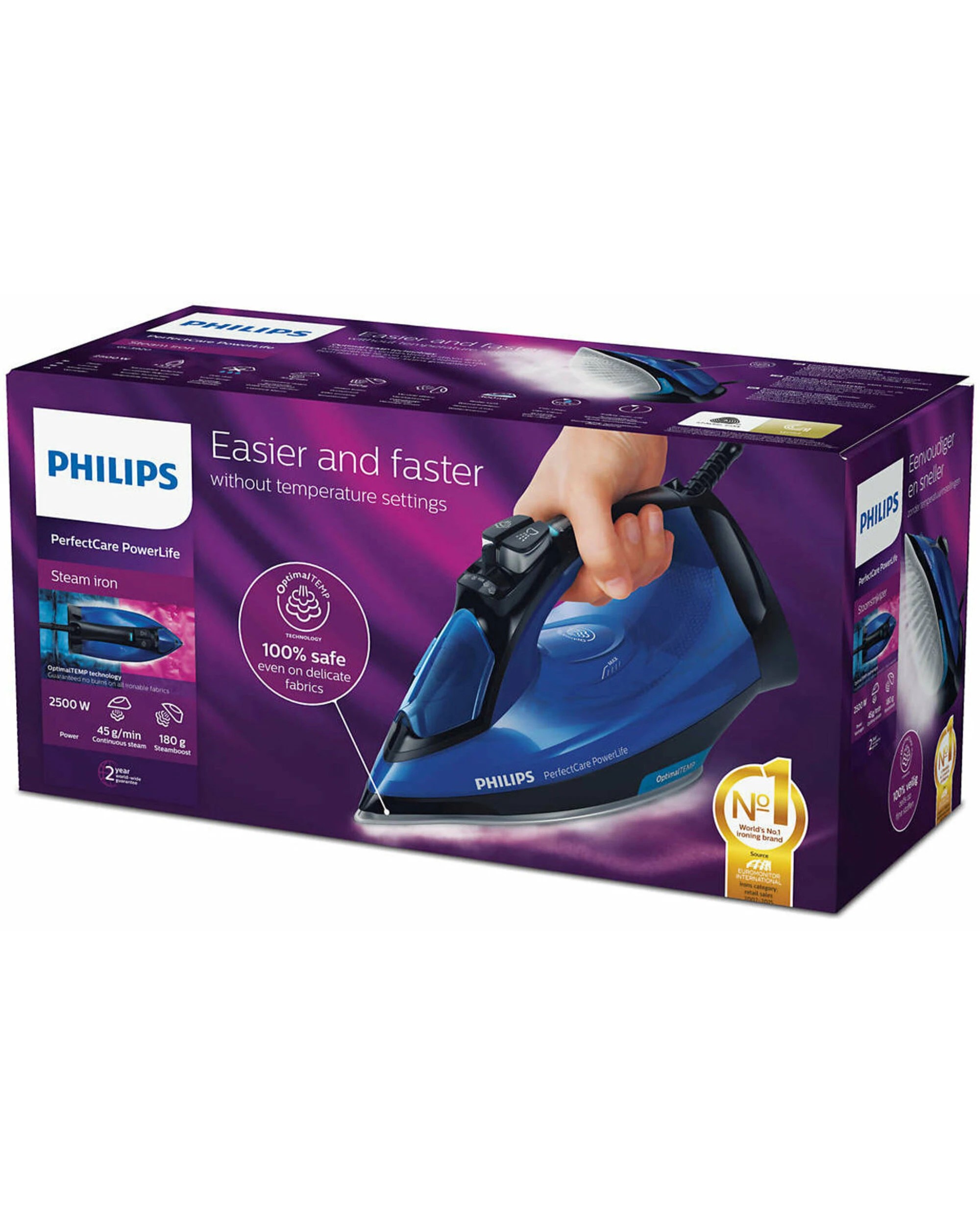 5 Philips PerfectCare PowerLife Steam Iron Blue, 5 of 5