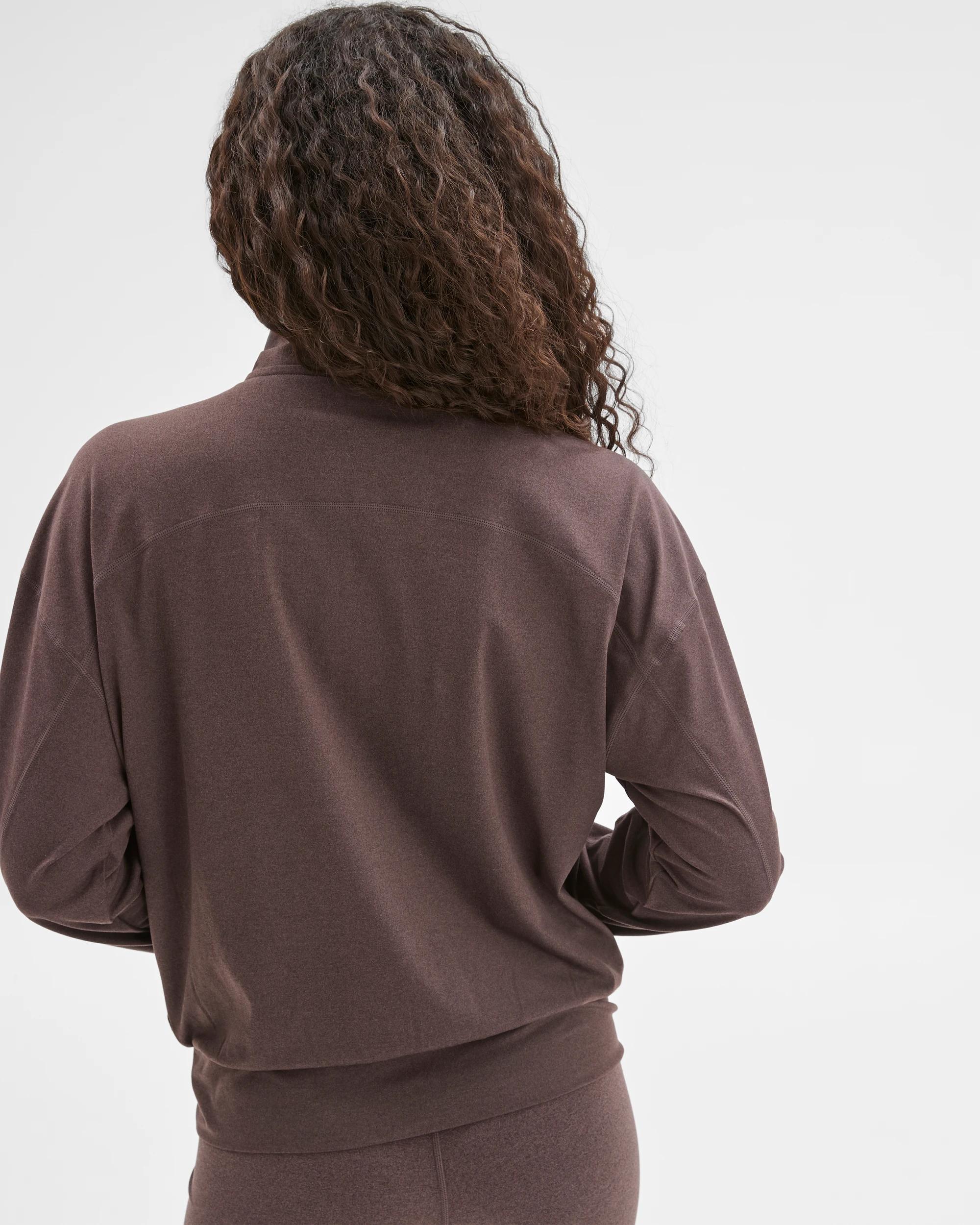 4 Target Active Active Studio Luxe Zip Through Jacket COCOA MARLE, 4 of 6