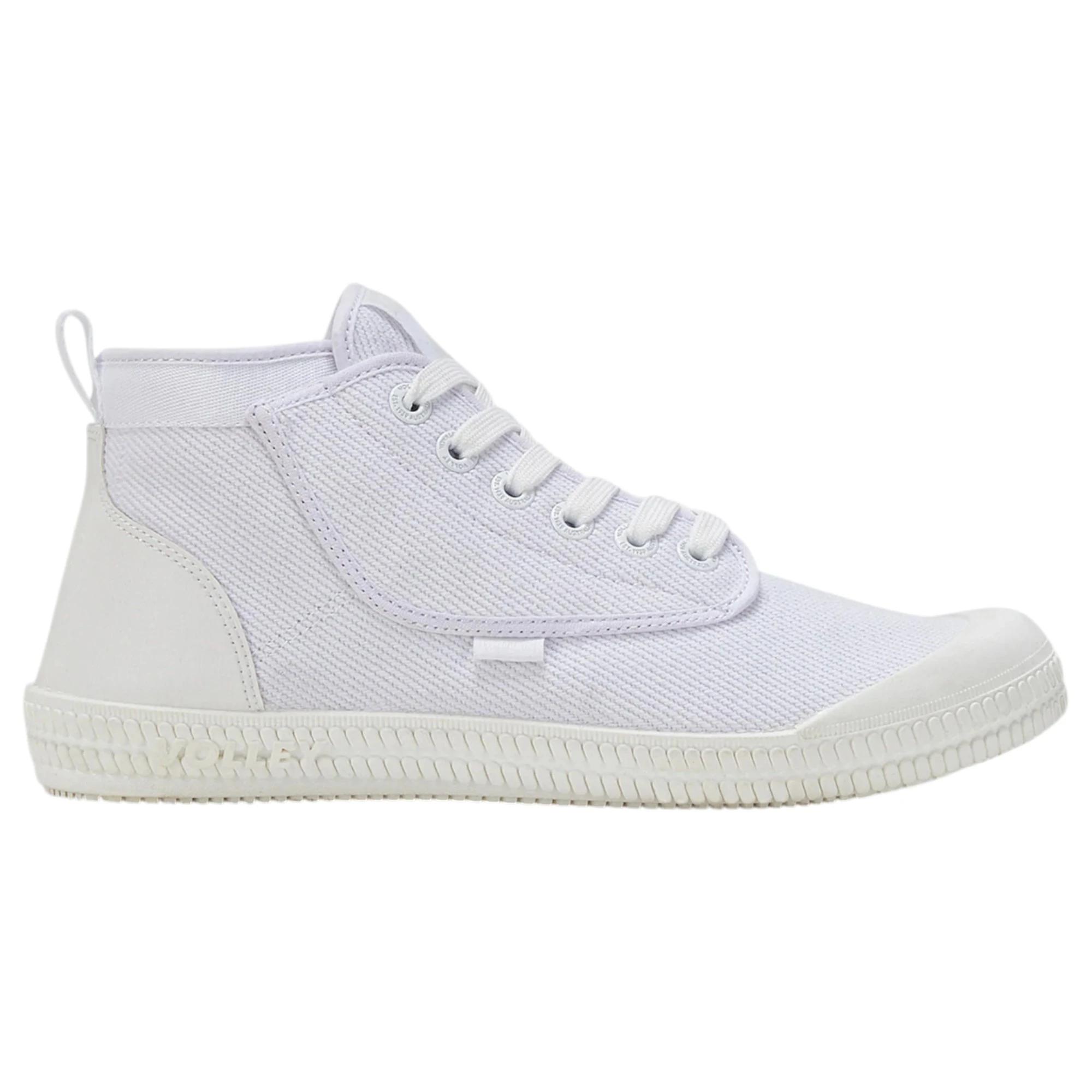 1 Volley Mens Heritage High Top Casual Shoes WHITE, 1 of 7
