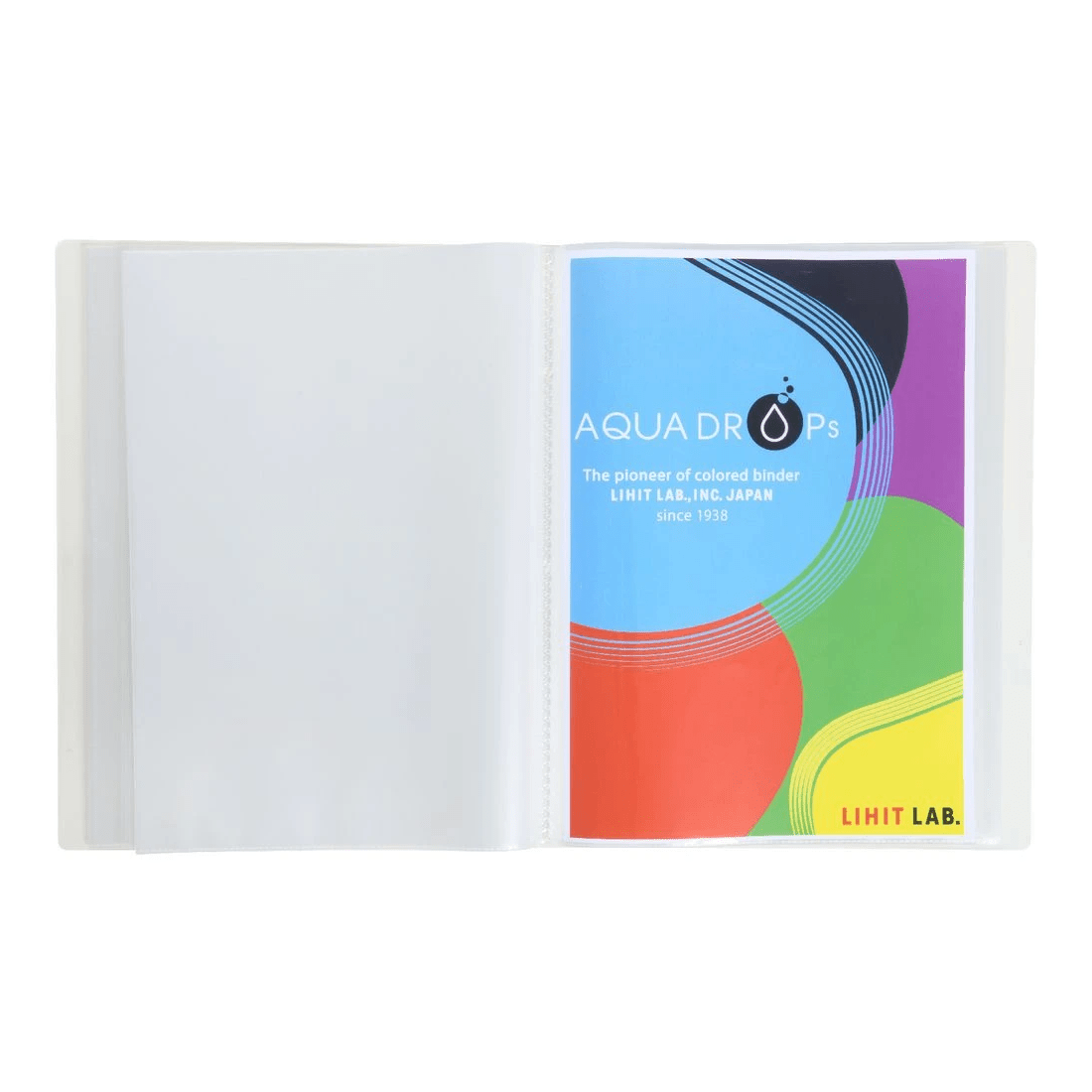 4 Aqua Drops A4 Display Book 60 Pocket Fixed Clear, 4 of 4