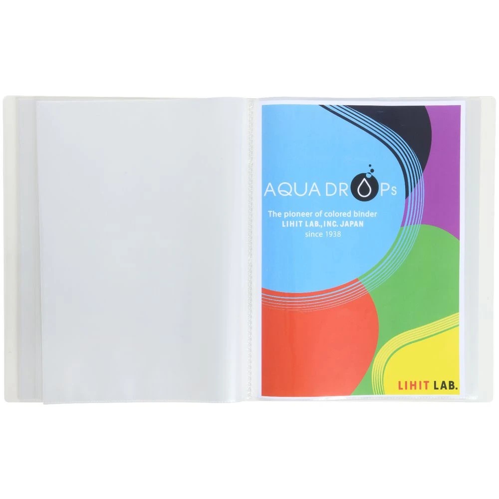4 Aqua Drops A4 Display Book 60 Pocket Fixed Clear, 4 of 4