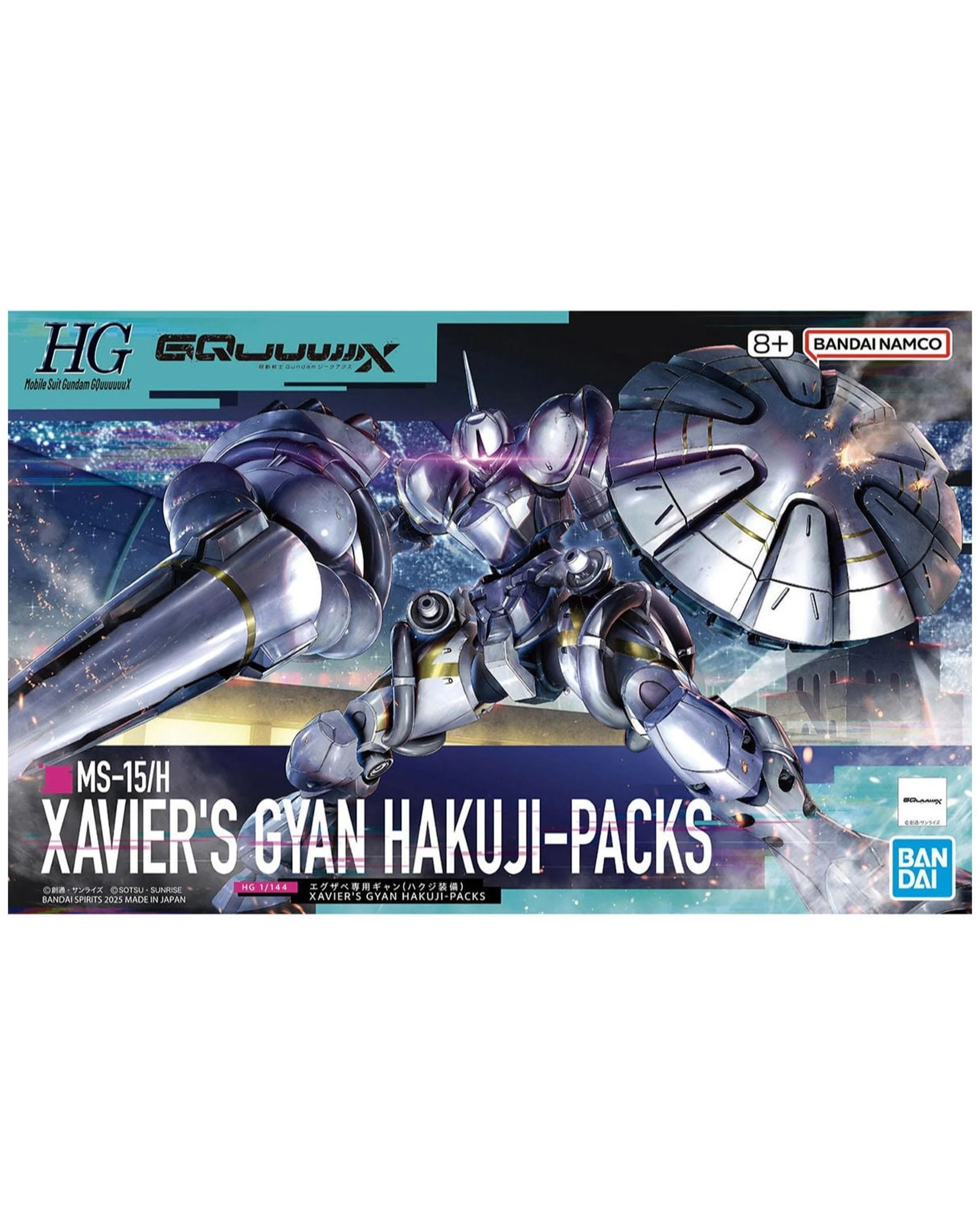 1 Bandai Gundam HG Xavier's Gyan Hakuji-Packs 1/144 Scale Model Kit, 1 of 10