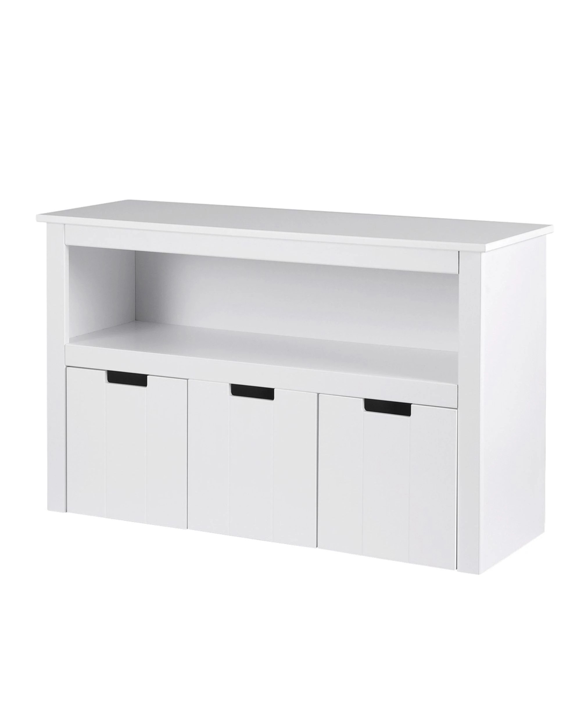 1 Keezi Kids Bookshelf 3 Drawers Storage Children Bookcase Toy Organiser Display - White, 1 of 8