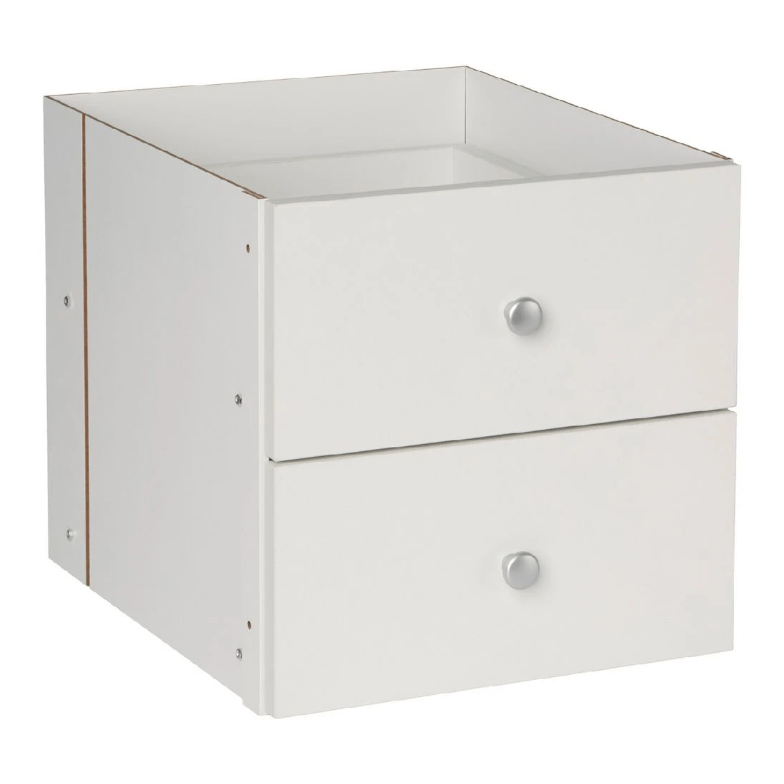 1 Horsen Cube Insert With 2 Drawers White, 1 of 4