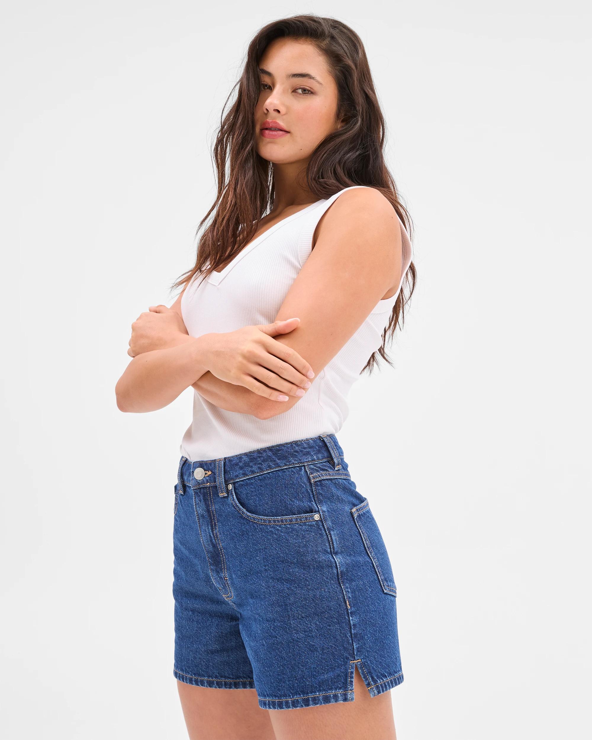 4 Classic Denim Shorts - Lily Loves INDIGO, 4 of 5
