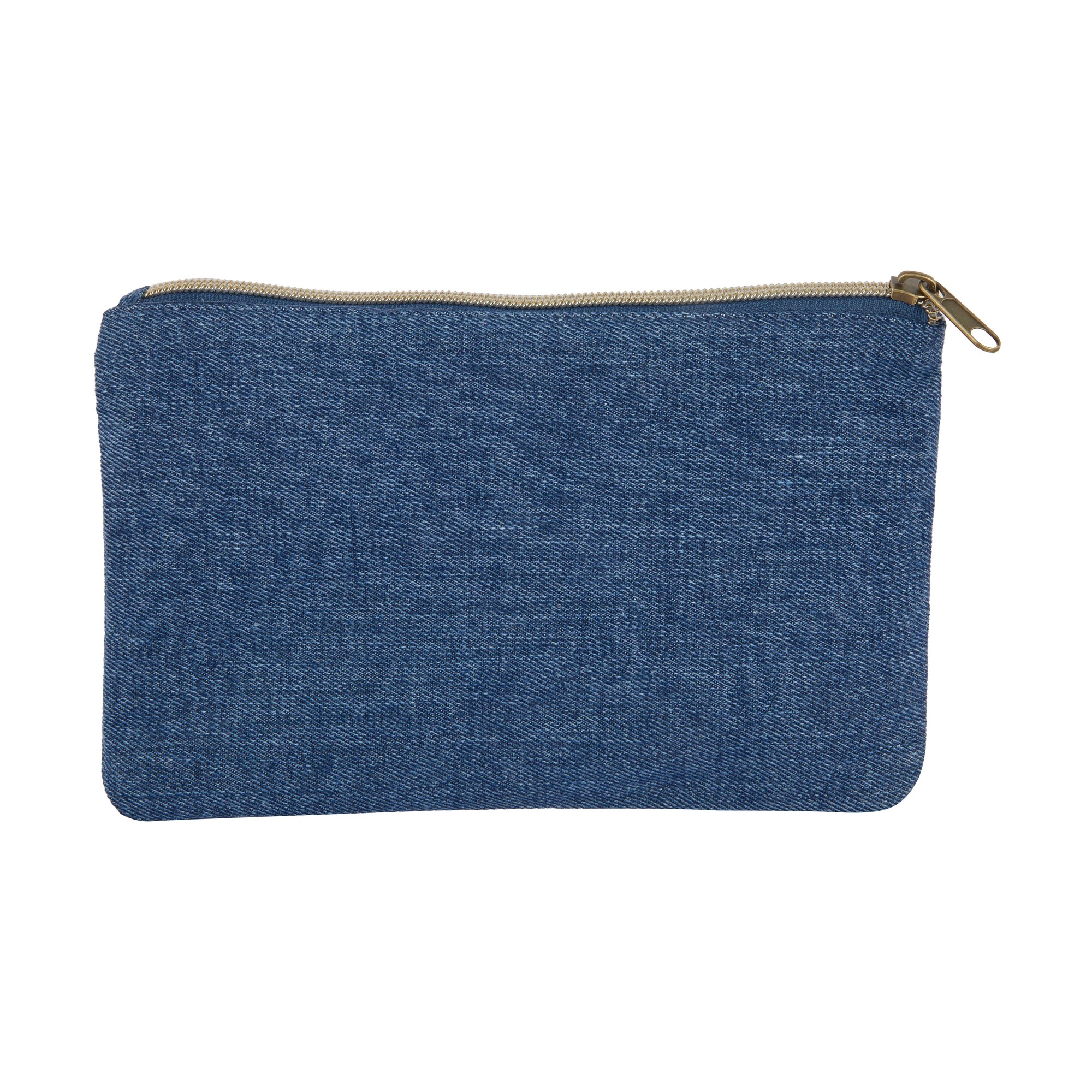 5 Denim Twin Zip Pencil Case, 5 of 6