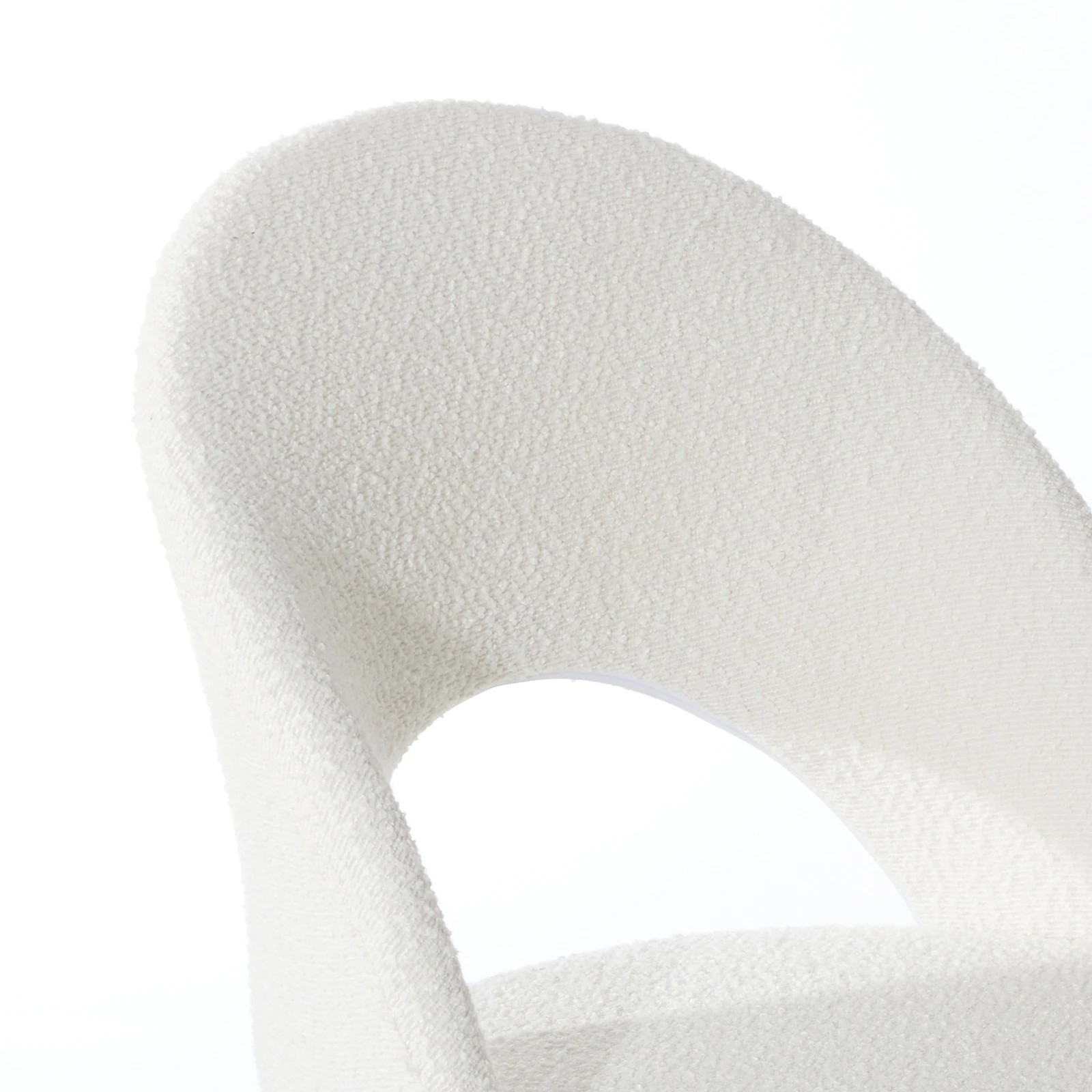 3 Oikiture High Back Hollow Armless Home Office Chair Boucle
 - Multi, 3 of 10