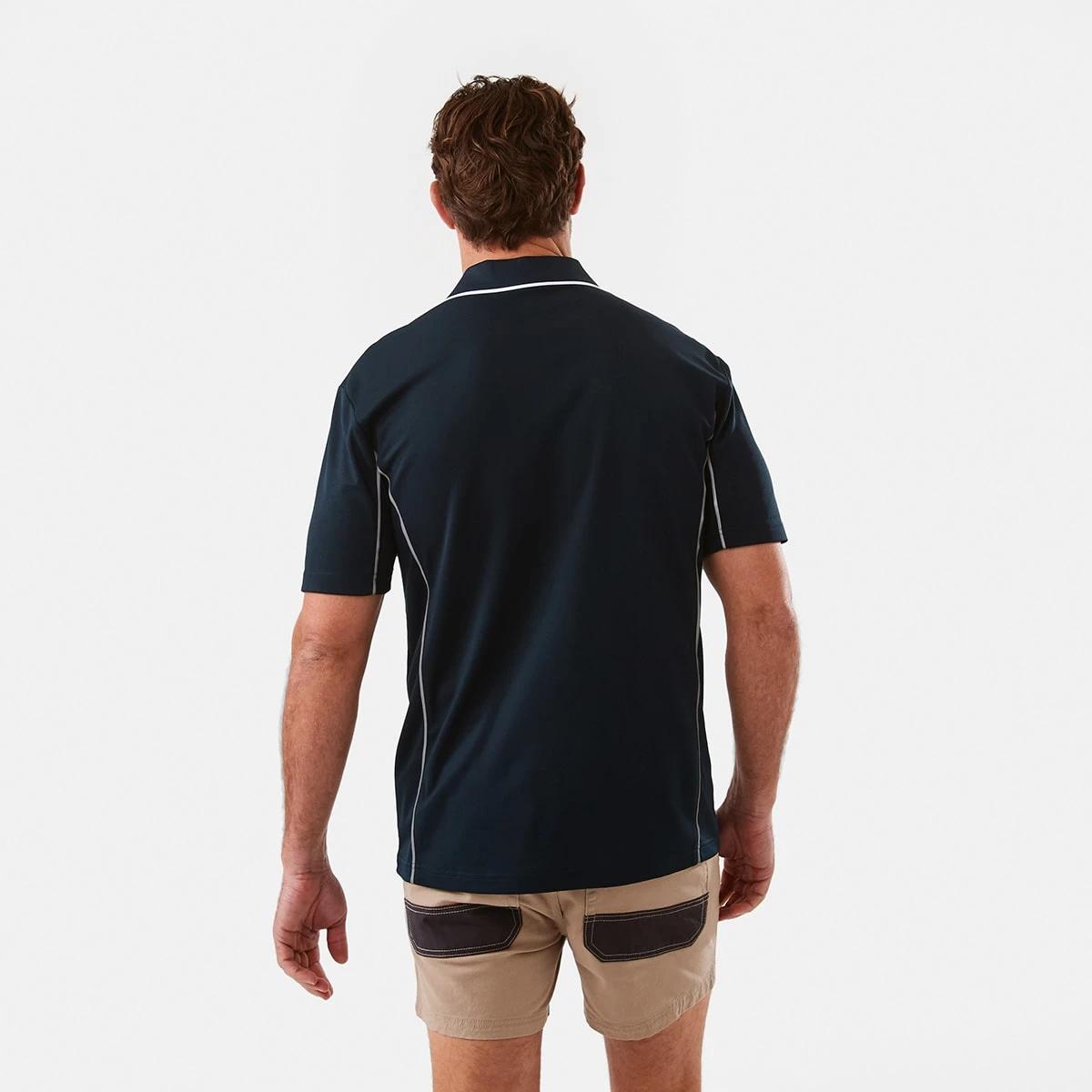 3 Workwear Short Sleeve Polo Shirt SKY CAPTAIN, 3 of 6