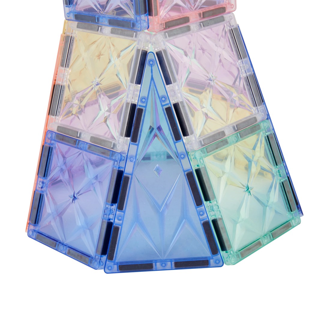 4 32 Piece Pastel Magnetic Tiles Set, 4 of 7