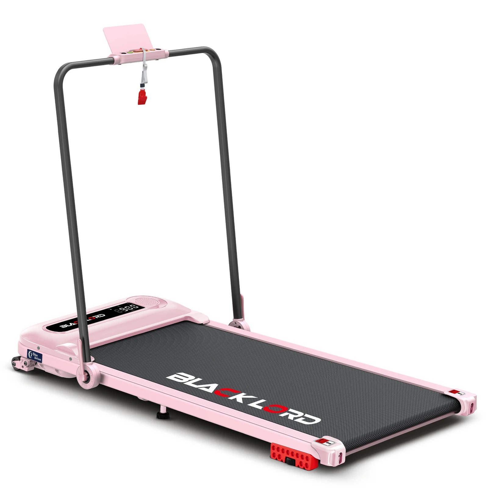 1 Black Lord Treadmill Electric Walking Pad Folding Incline Shock Absorbers - Pink, 1 of 9