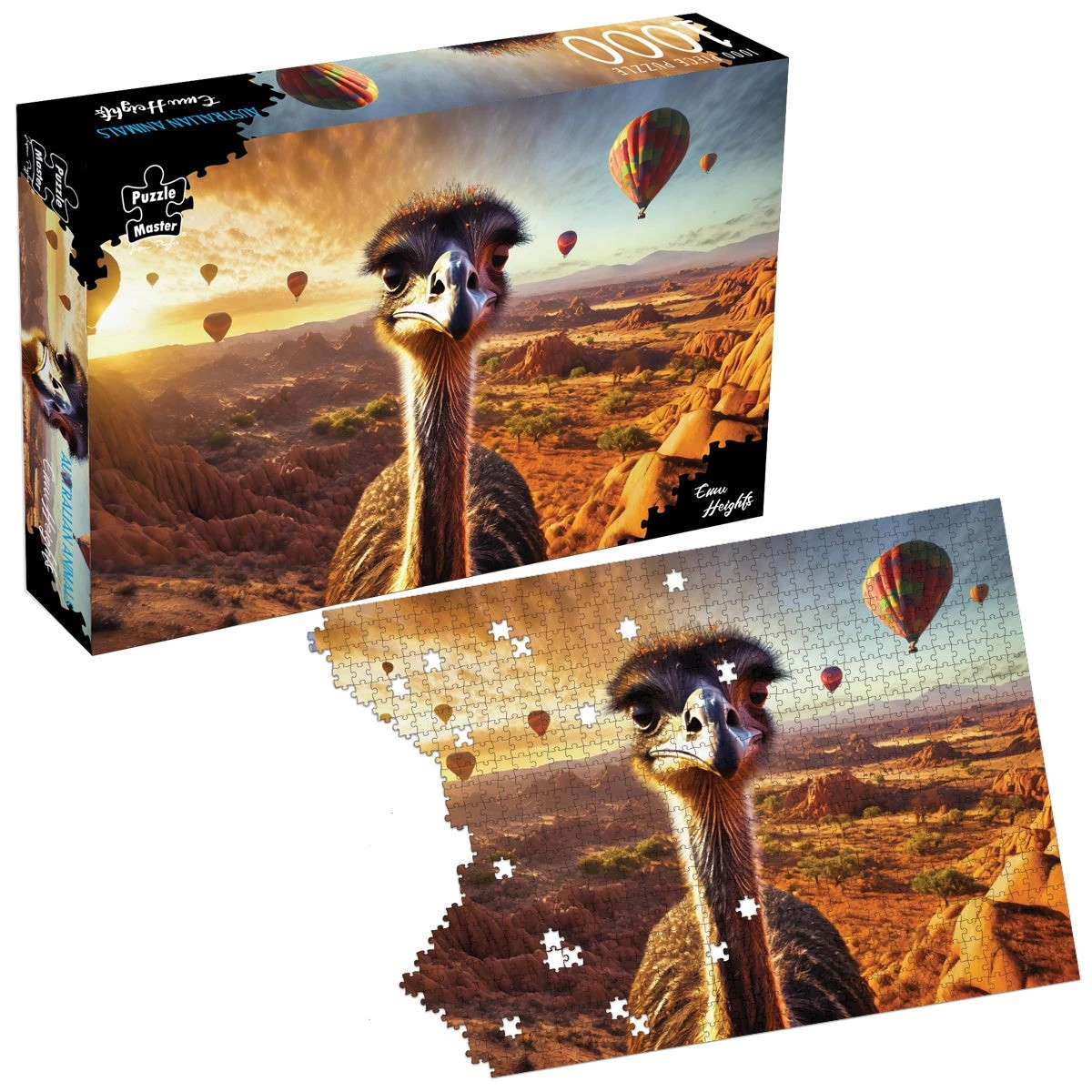 5 Puzzle Master Emu Heights AR Edition 1000 Piece Jigsaw Puzzle, 5 of 9