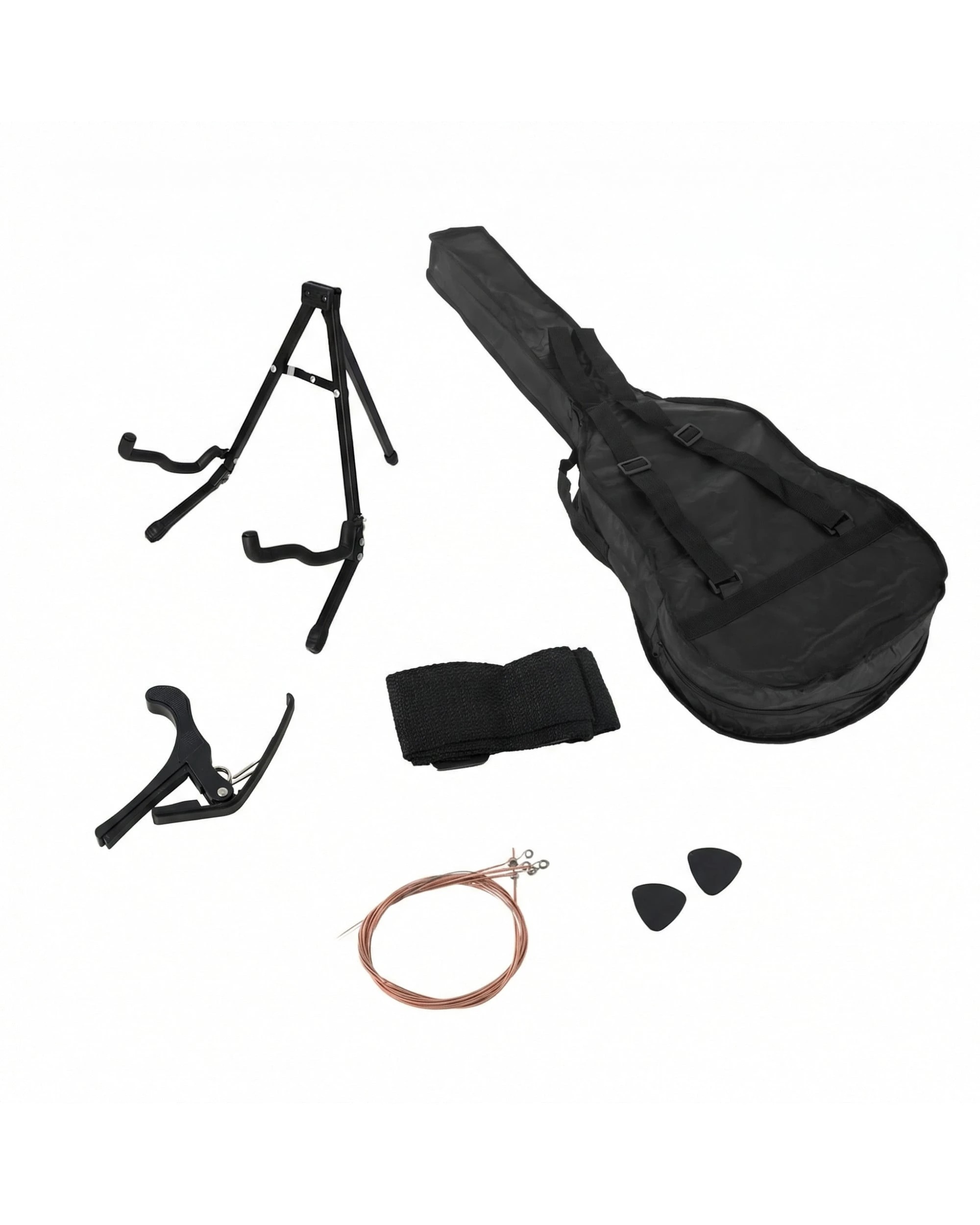 5 Karrera 38in Pro Cutaway Acoustic Guitar with Bag Strings in Blue Burst, 5 of 10