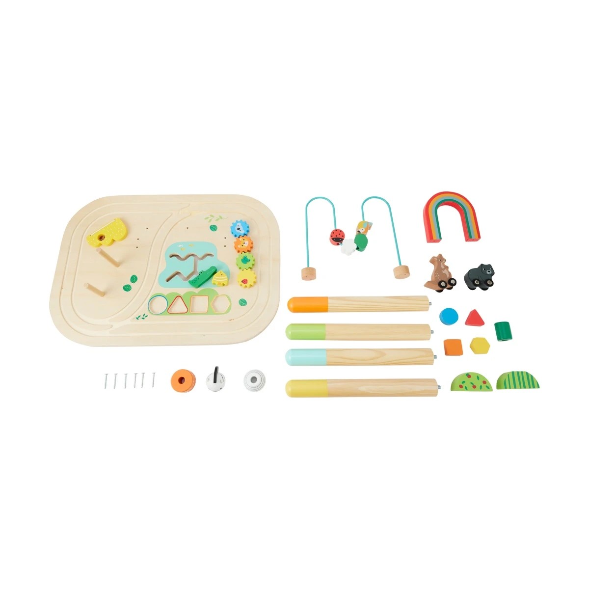 1 Wooden Play: Wooden Activity Table, 1 of 10