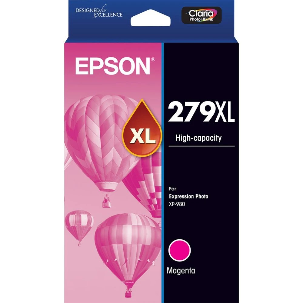 1 Epson 279XL Claria HD Photo Ink Cartridge Magenta, 1 of 1