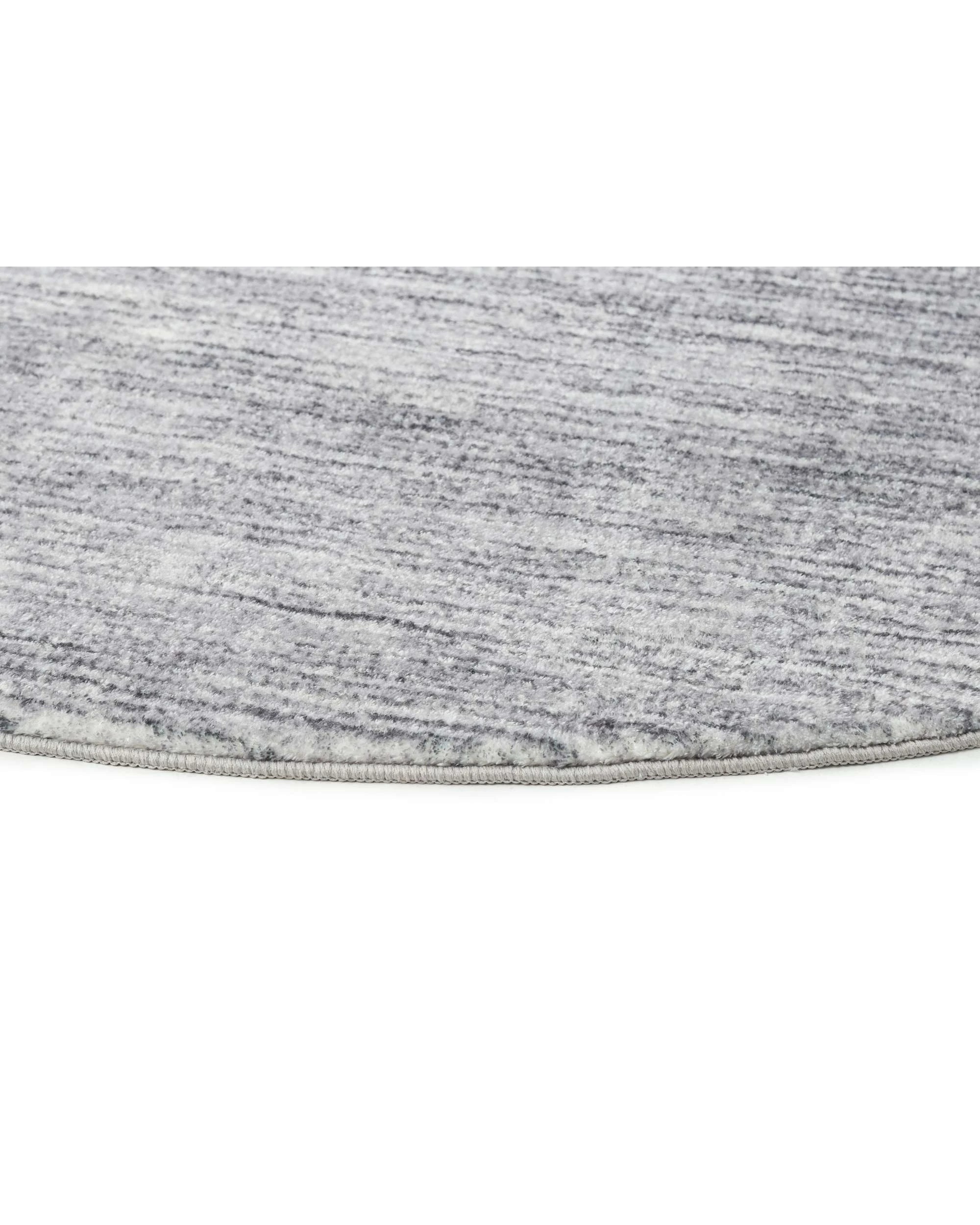 3 Loopsie Tomi Distressed Washable Round Rug-160cm x 160cm - Grey, 3 of 5