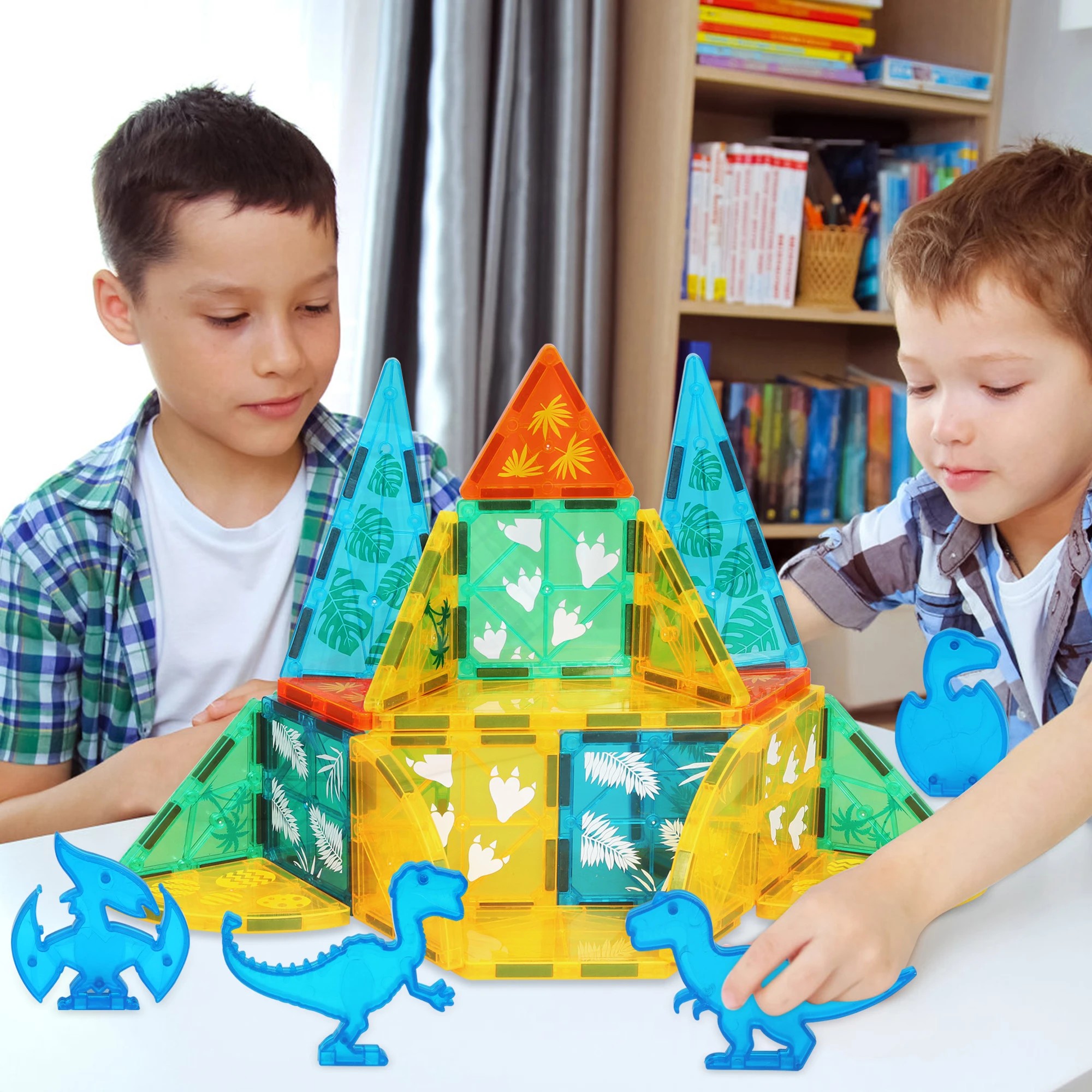 7 Bopeep Magnetic Tiles Blocks 100 Piece, 7 of 7