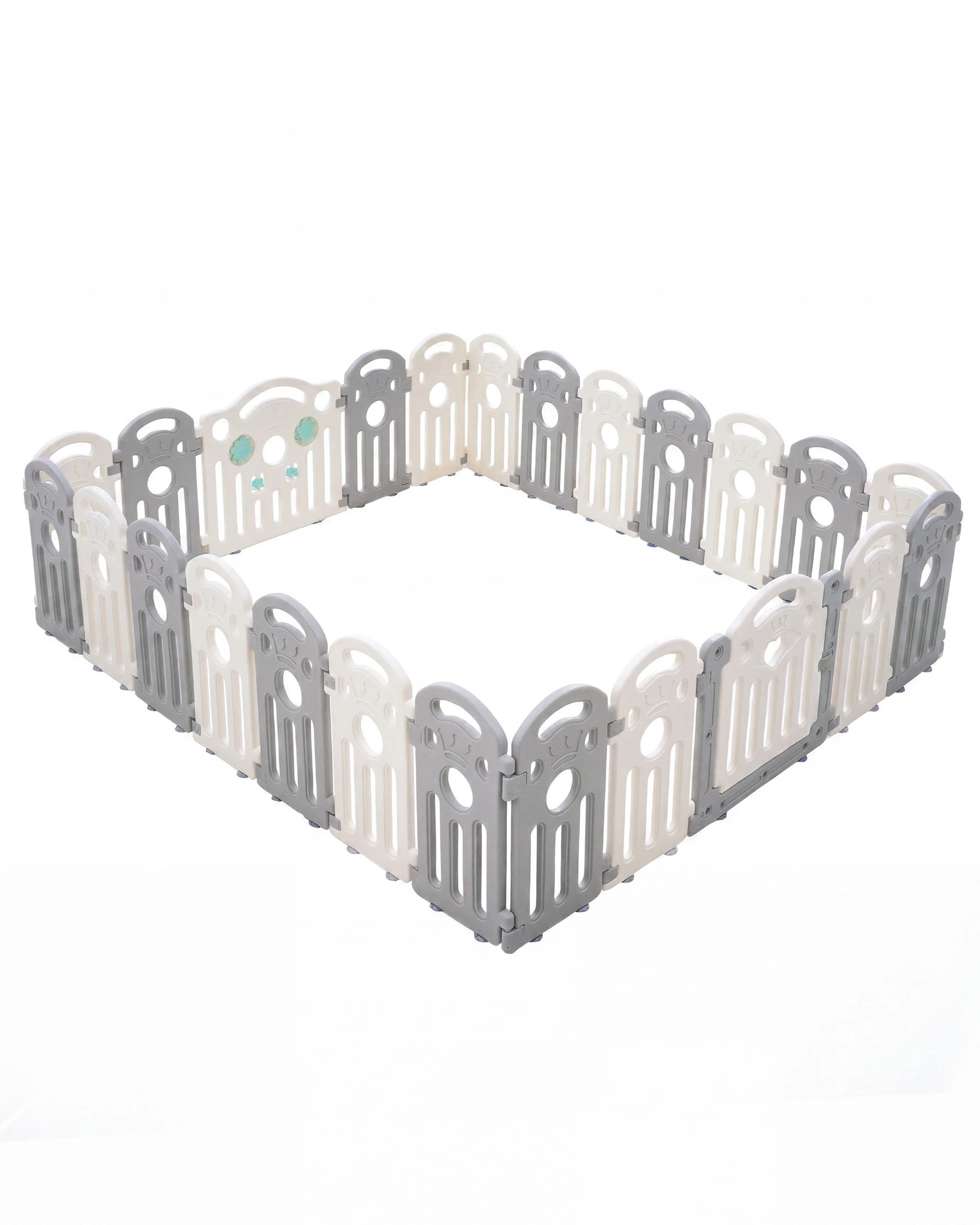 1 Playpals Baby Playpen Kids Safety Gate Toddler Fence 24 Panels, 1 of 10