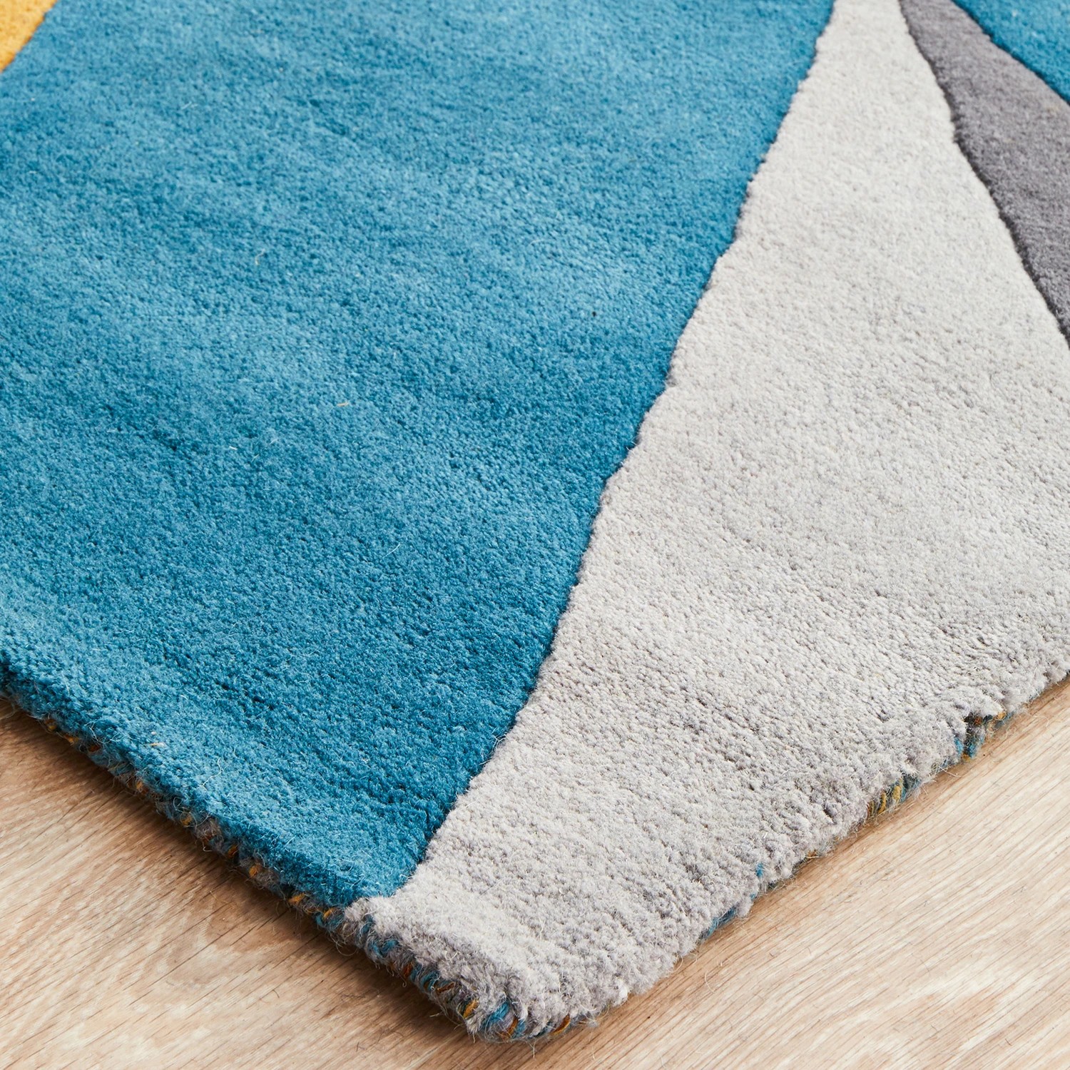 5 Common Ground Rugs Jye 902 300x80cm Runner - Medium Hand Tufted Wool Rug - Multi, 5 of 7