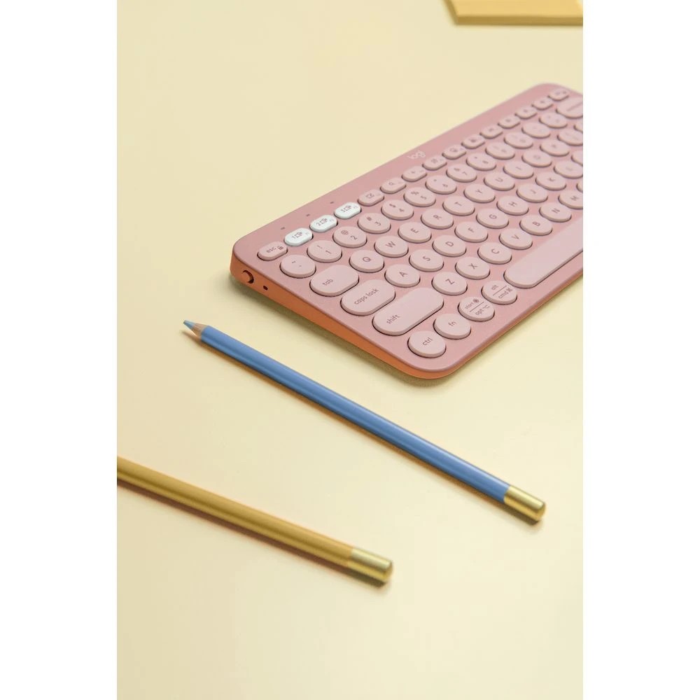 6 Logitech K380s Pebble 2 Keys Wireless Keyboard Rose, 6 of 6
