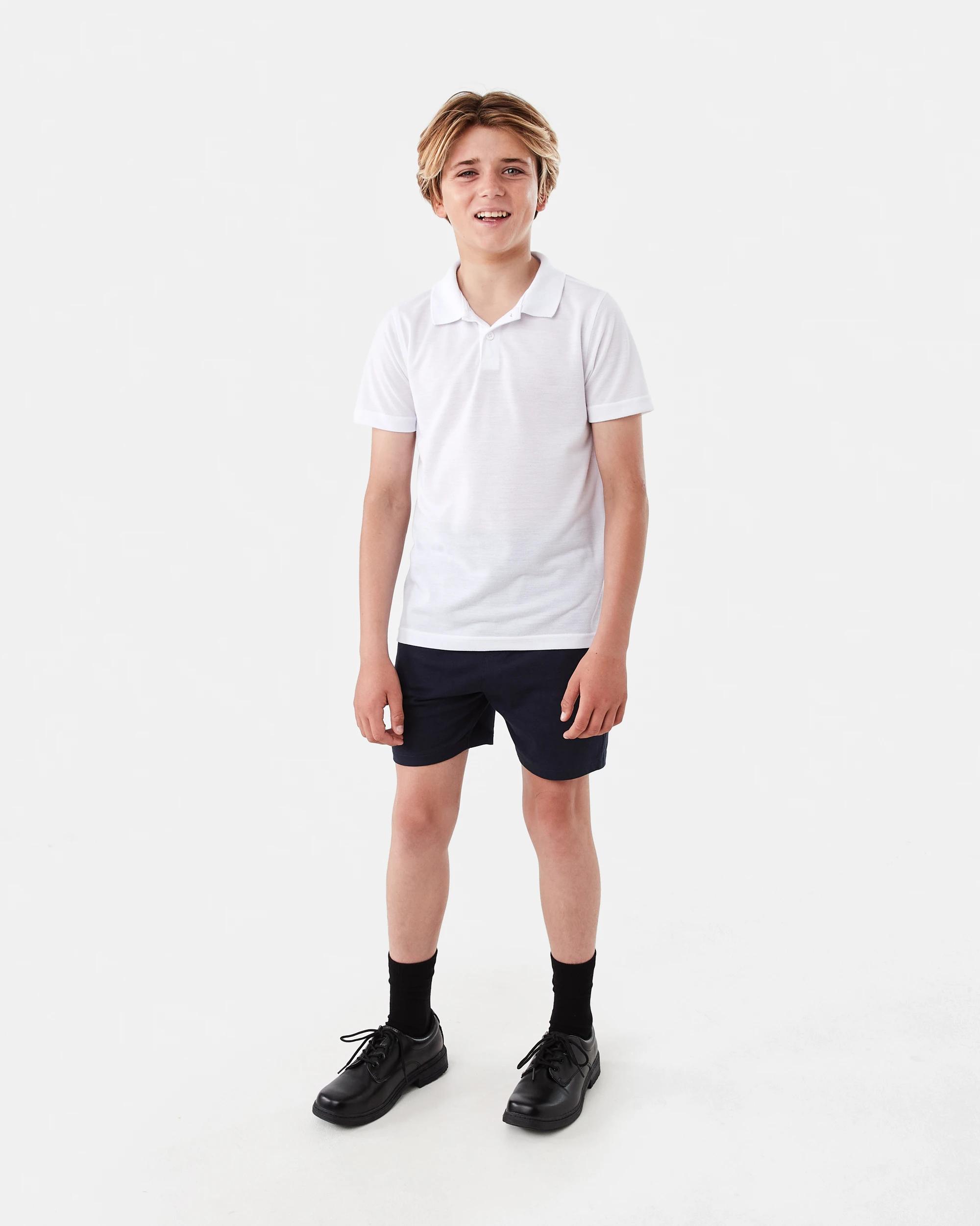 6 School Polo T-shirt White, 6 of 7