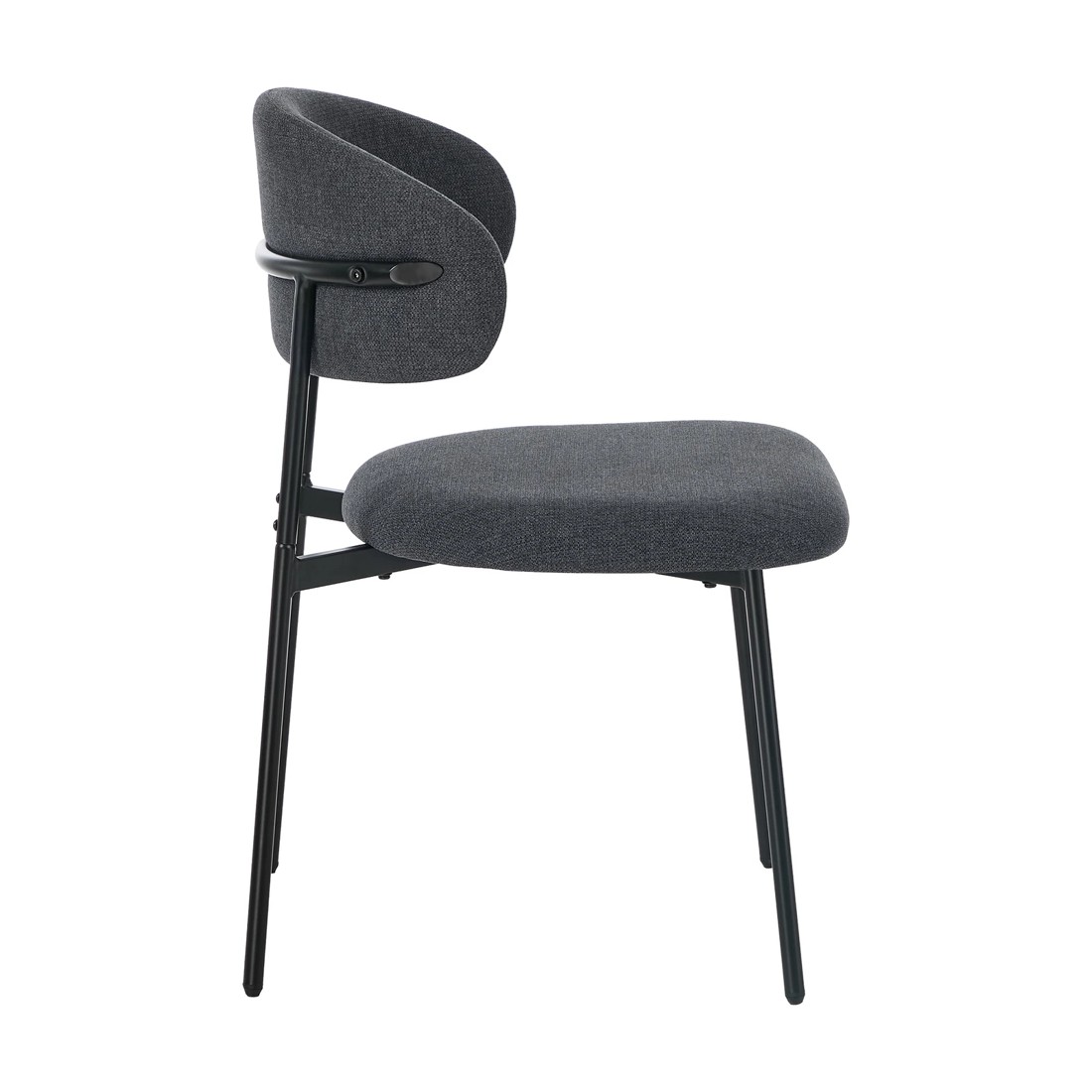 7 Oikiture 2x Dining Chairs Kitchen Lounge Seat Linen Fabric Accent Chair - Grey, 7 of 9