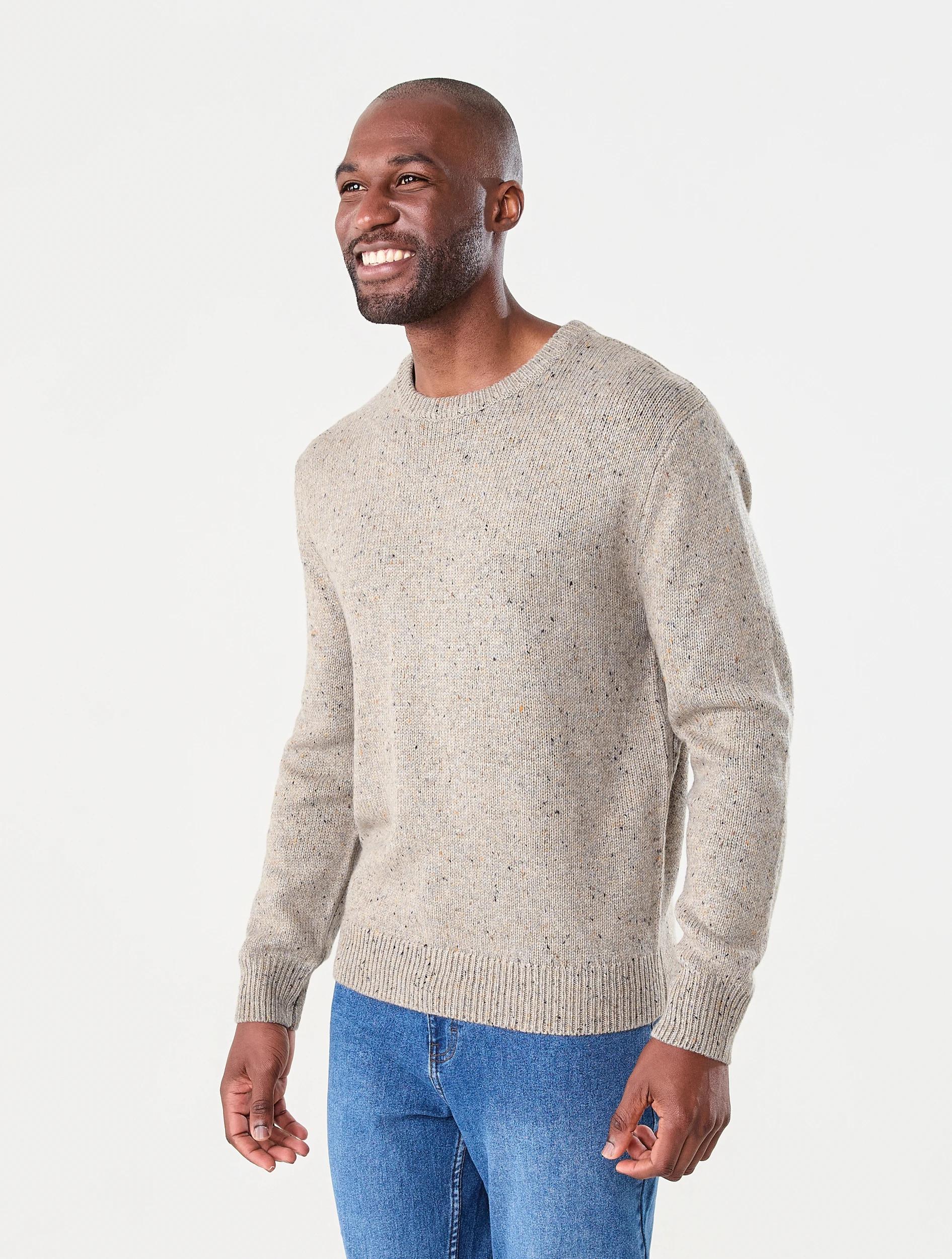 2 Crew Neck Knit Jumper Bge Otml, 2 of 6