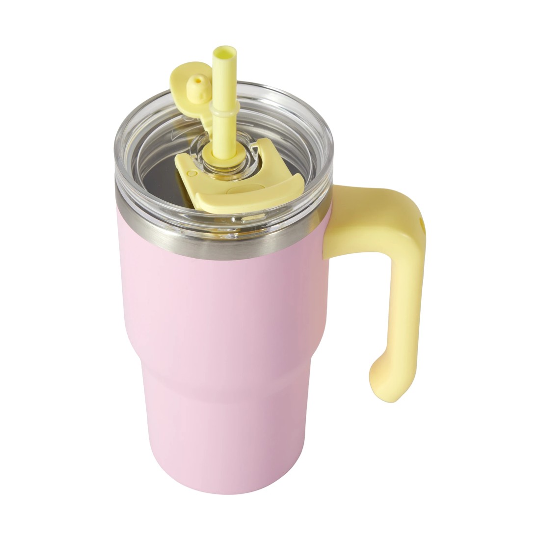 1 600ml Pink Tumbler with Handle, 1 of 8