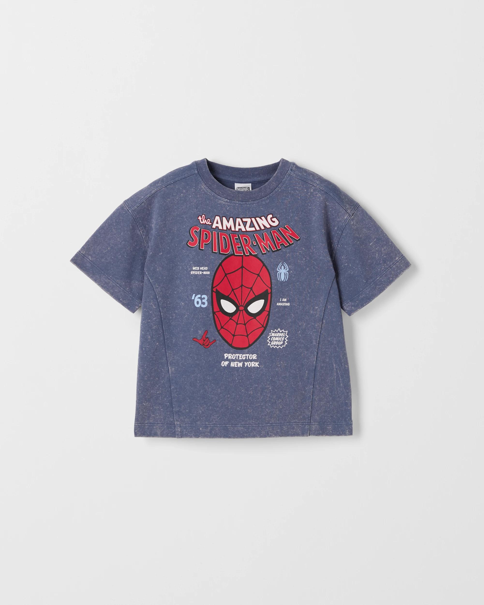 1 Disney Marvel Spider-Man Australian Cotton Oversized T-Shirt WASH PHANTOM, 1 of 2