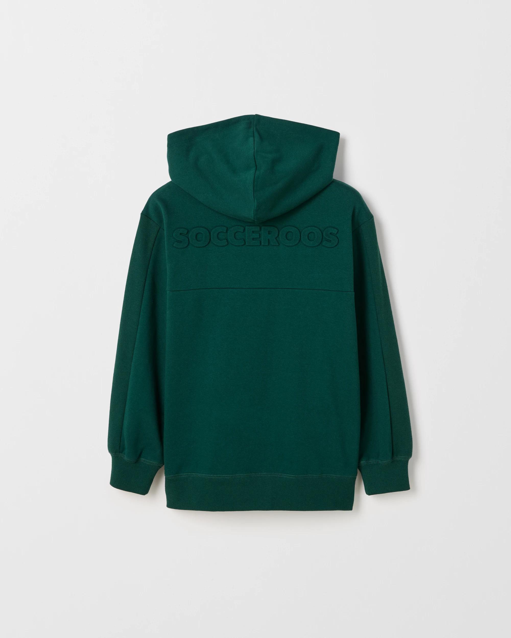 3 Socceroos World Cup Australian Cotton Blend Popover Hooded Jumper GREEN, 3 of 3