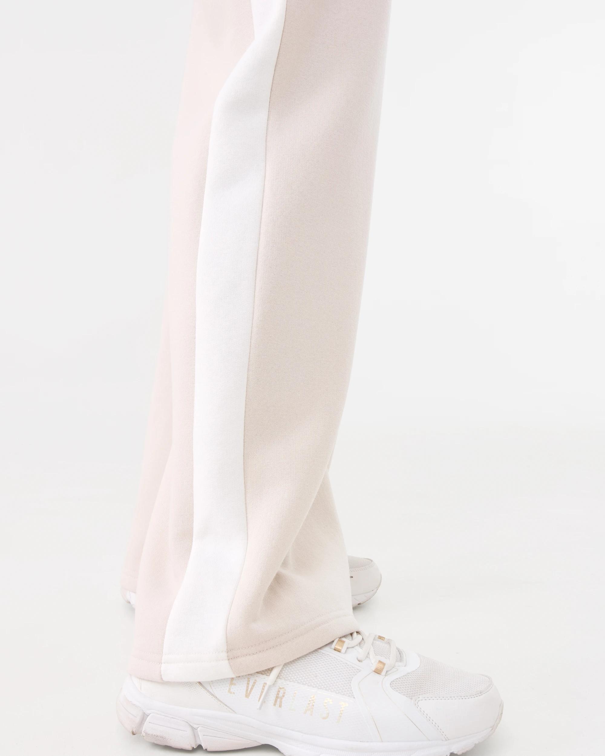 8 Everlast Womens Panel Wide Leg Trackpants Cool Beige, 8 of 8