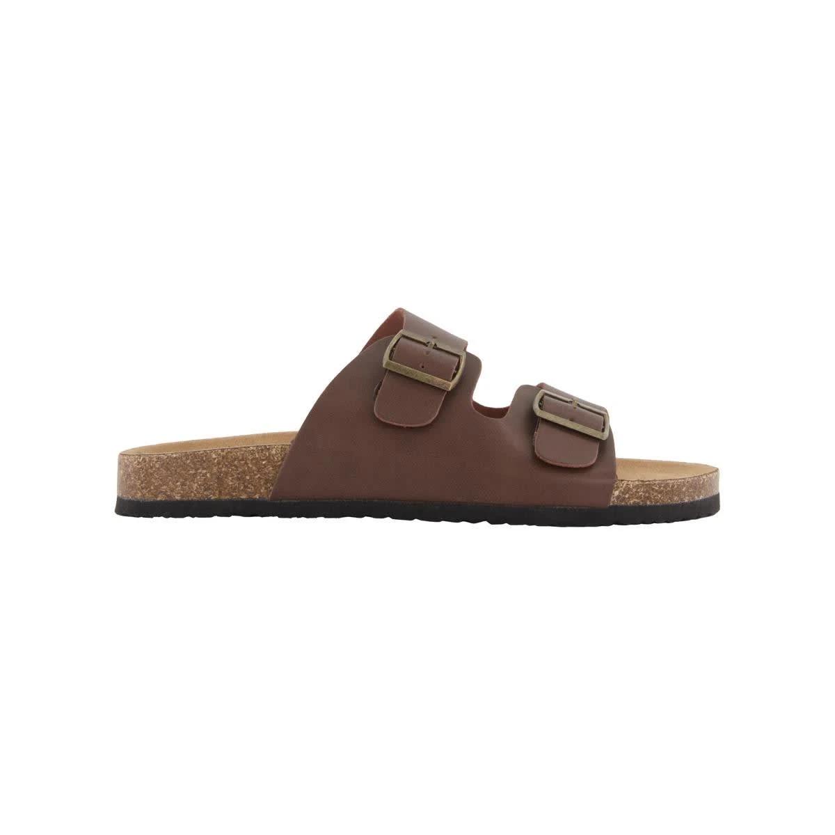 1 Double Buckle Sandals BROWN, 1 of 4