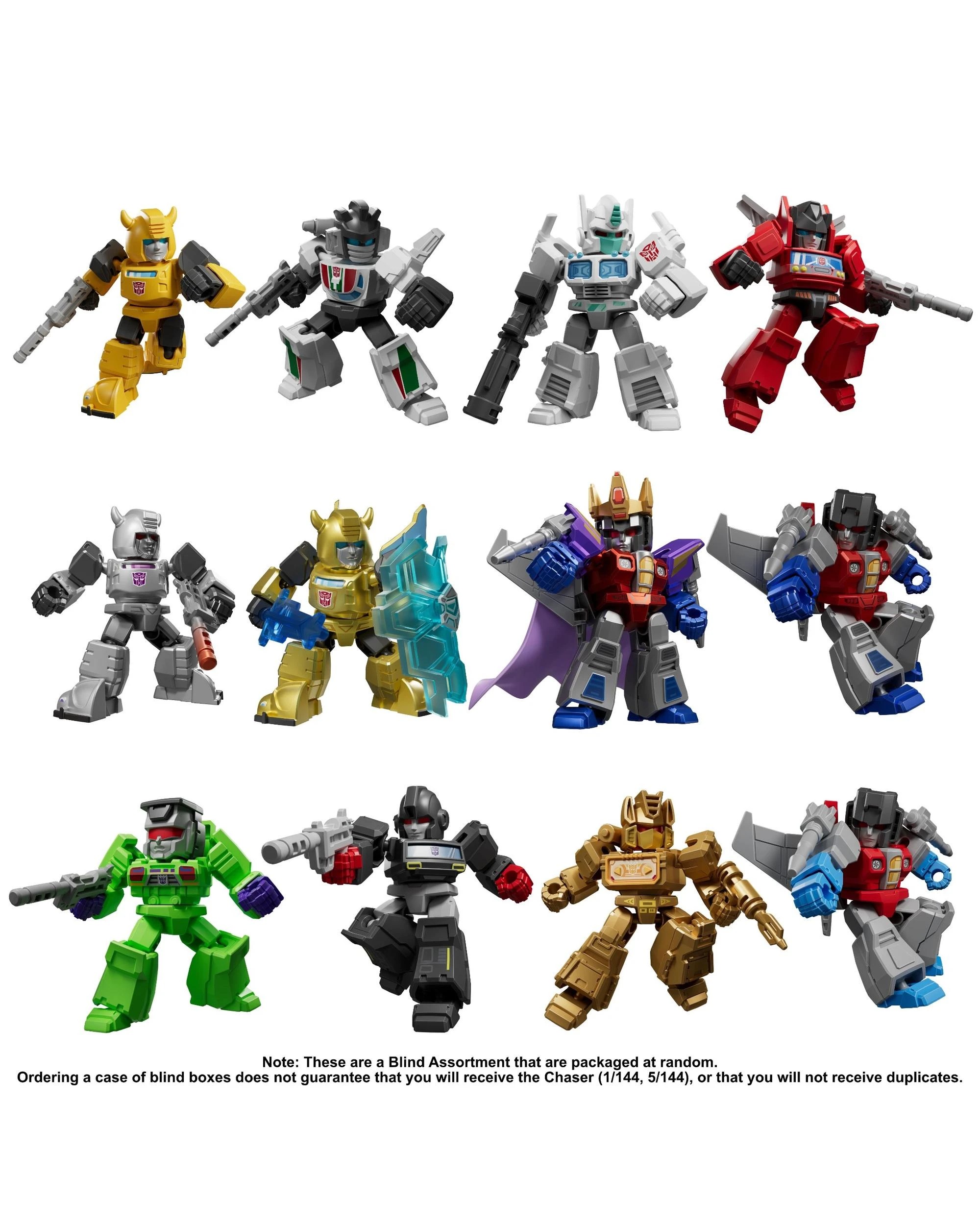 3 Blokees Transformers Galaxy Version Defender 02 The Overthrow Blind Box Full Case Set of 12, 3 of 9