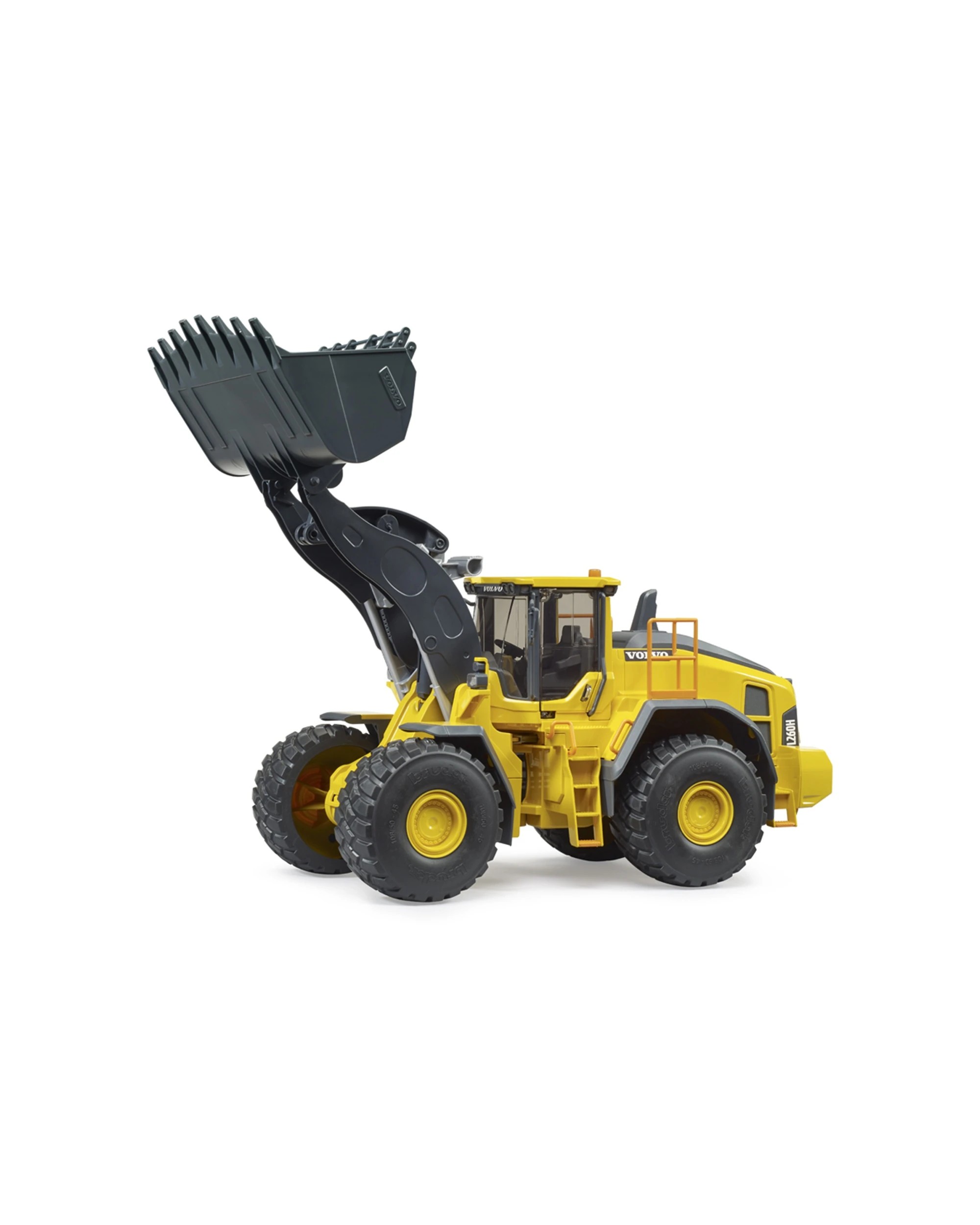 2 Bruder Volvo Wheeled Front End Loader 1 16 Scale With Functioning Arm And Shovel For Kids 3+ - Yellow, 2 of 3