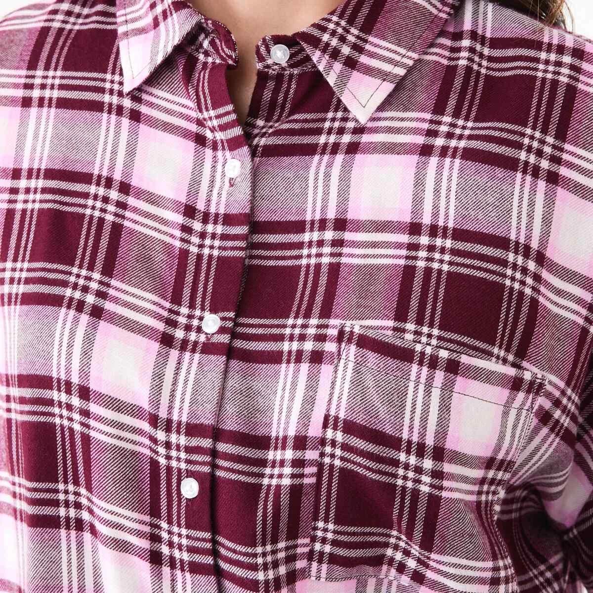 5 Relaxed Boyfriend Flannel Pyjama Set Burg Chk, 5 of 7