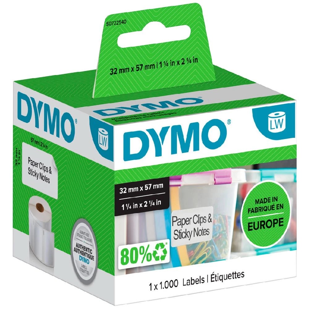 1 DYMO LabelWriter multi-purpose Labels 57 x 32mm, 1 of 3