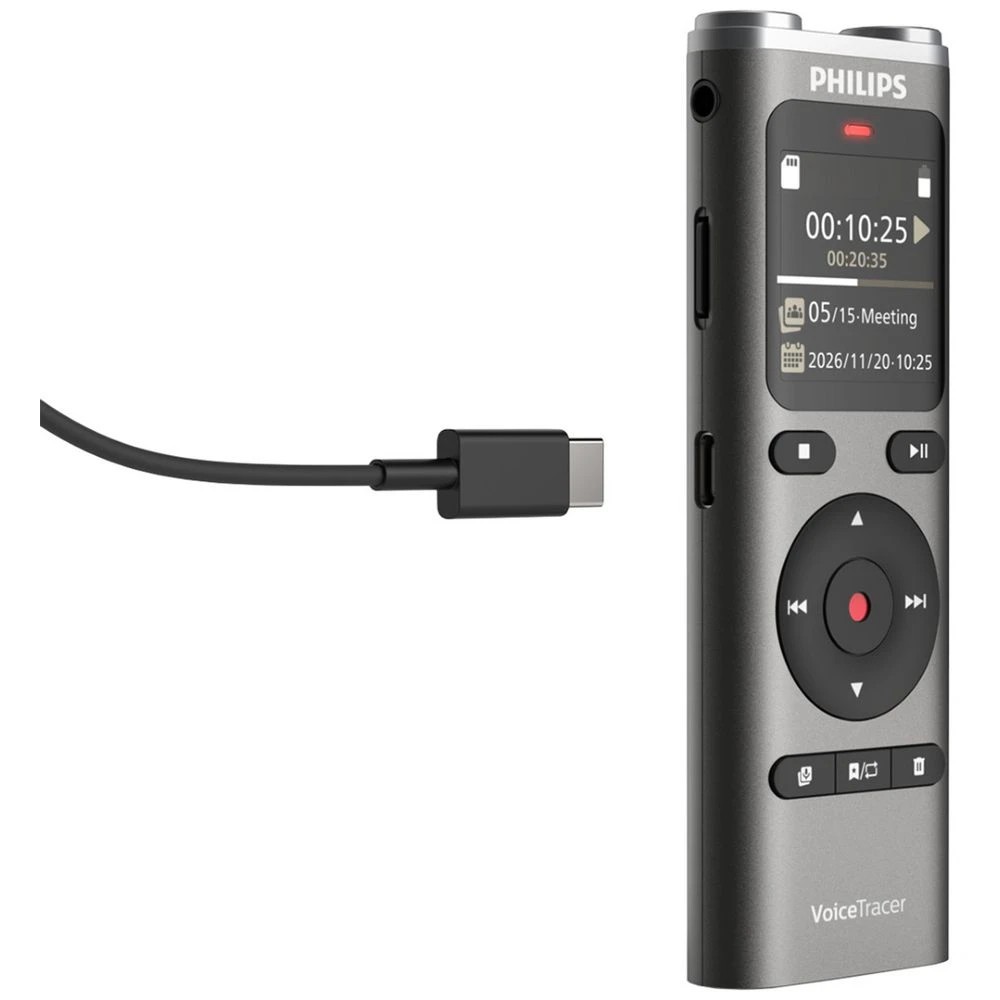 8 Philips VoiceTracer DVT2075 Digital Voice Recorder 8GB, 8 of 8