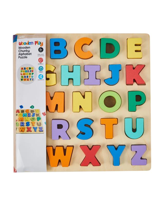 Wooden Chunky Alphabet Pu