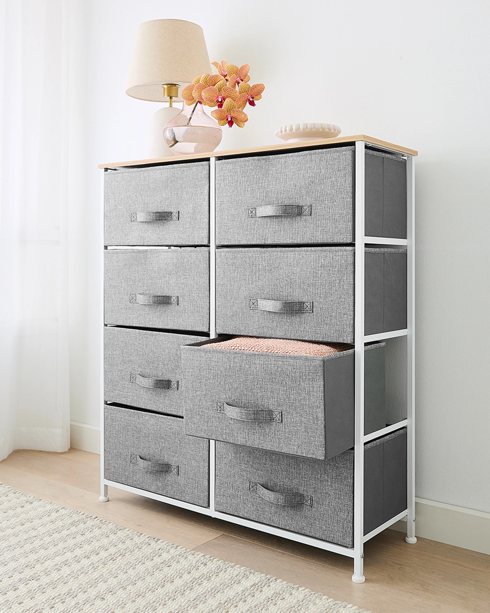 1 8 Drawer Chest - Grey, 1 of 10