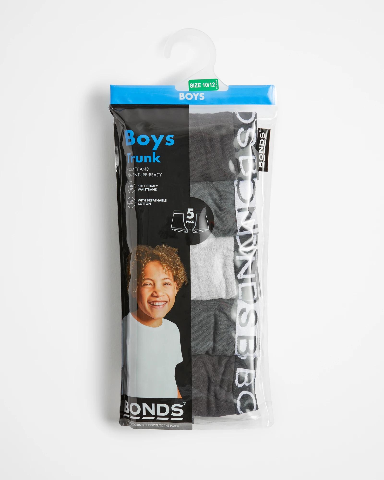 2 Bonds Boys Trunks 5 Pack GREY / MULTI, 2 of 2