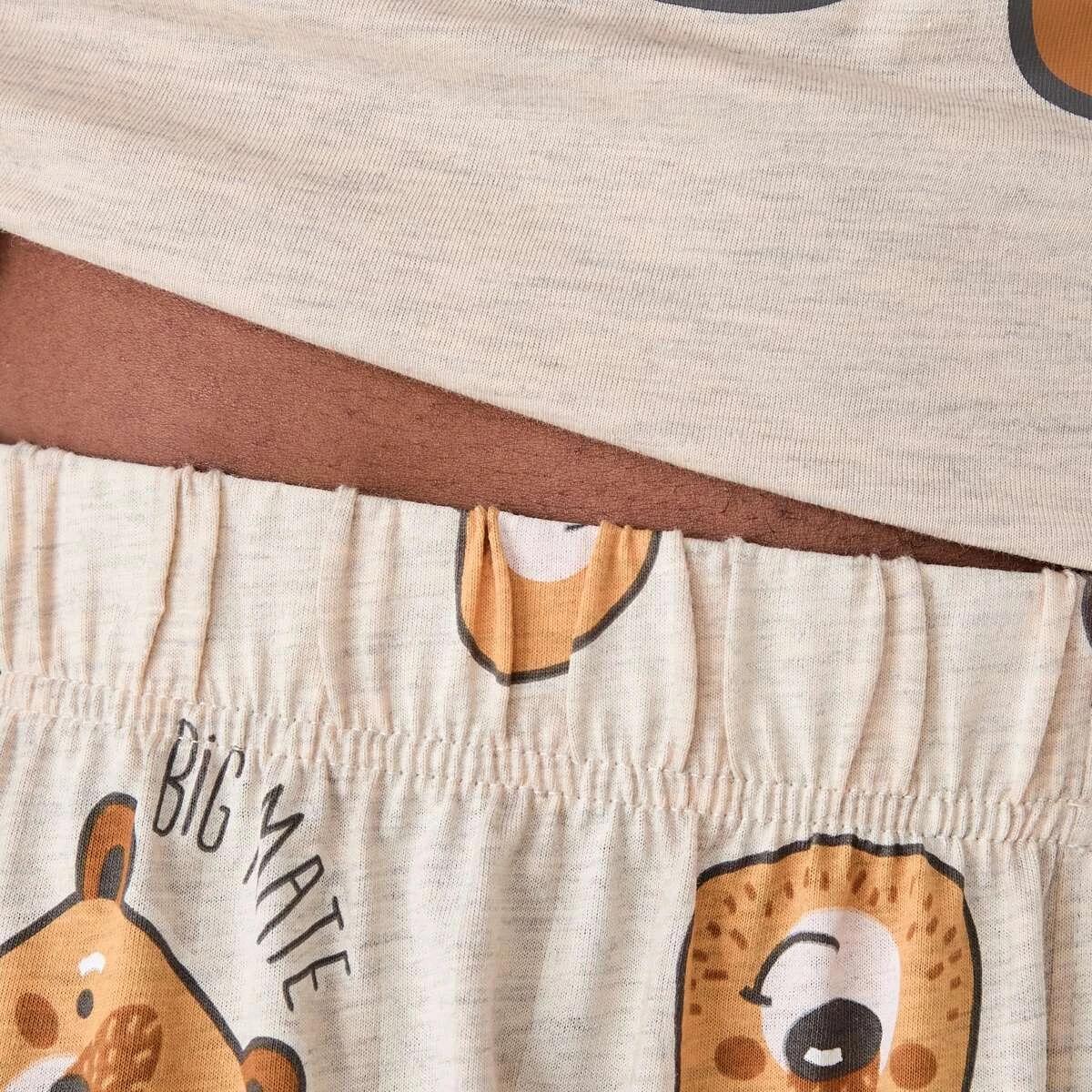 7 Short Sleeve Knit Top and Shorts Family Pyjama Set big mate, 7 of 8