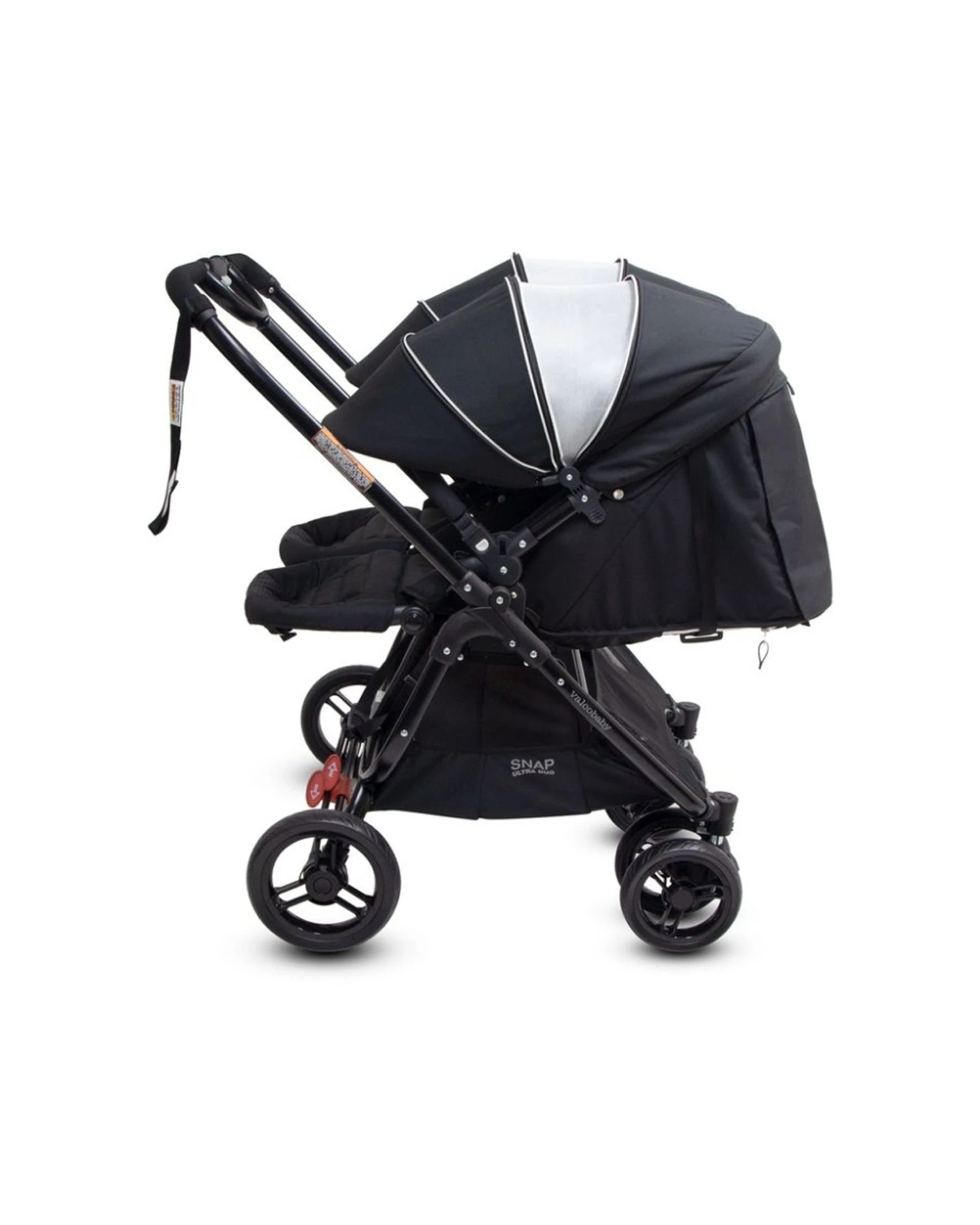 2 ValcoBaby Snap Ultra Duo Lightweight Double Stroller Side By Side 2 Seats - Black, 2 of 8